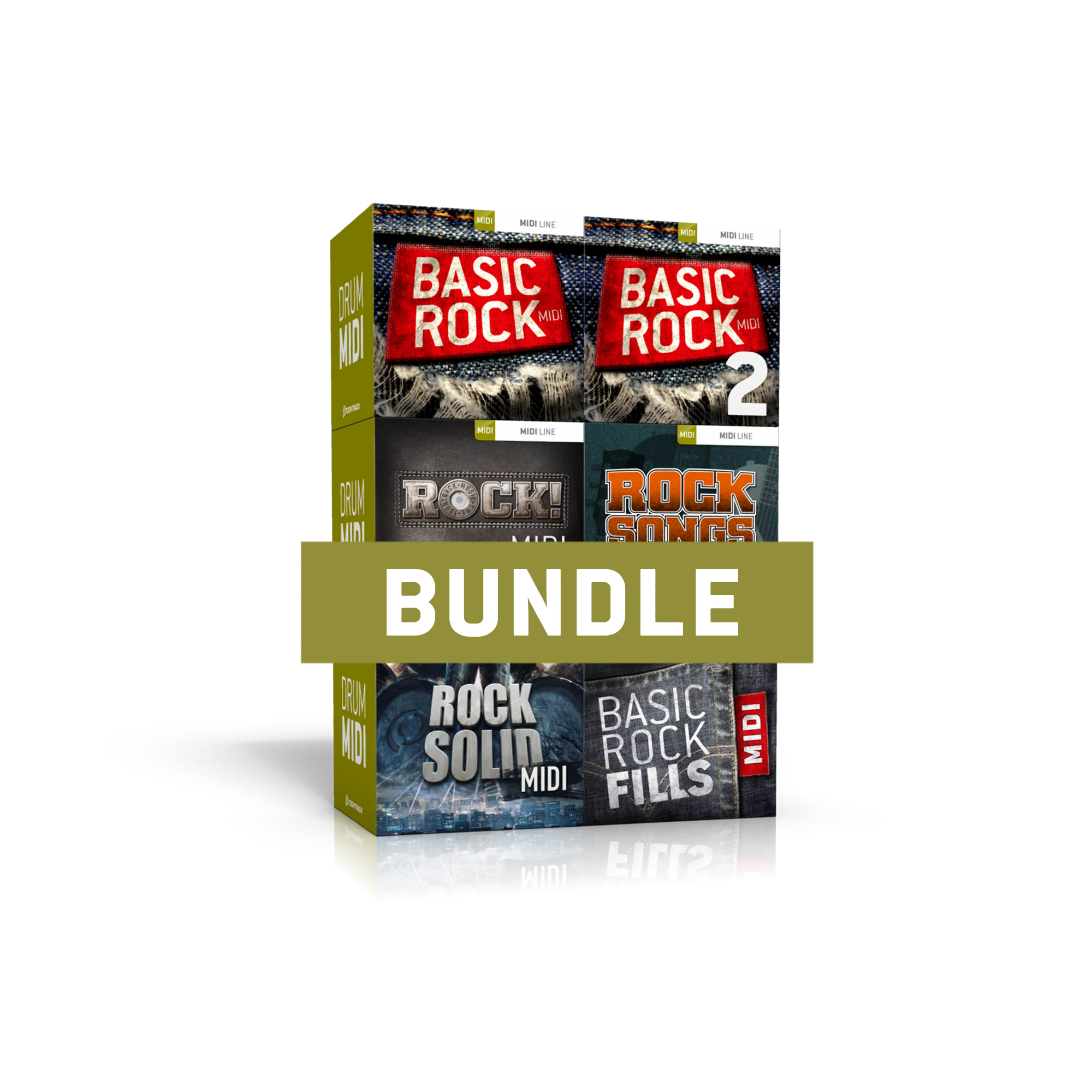 Toontrack Rock Drums 鼓 MIDI 6件套装