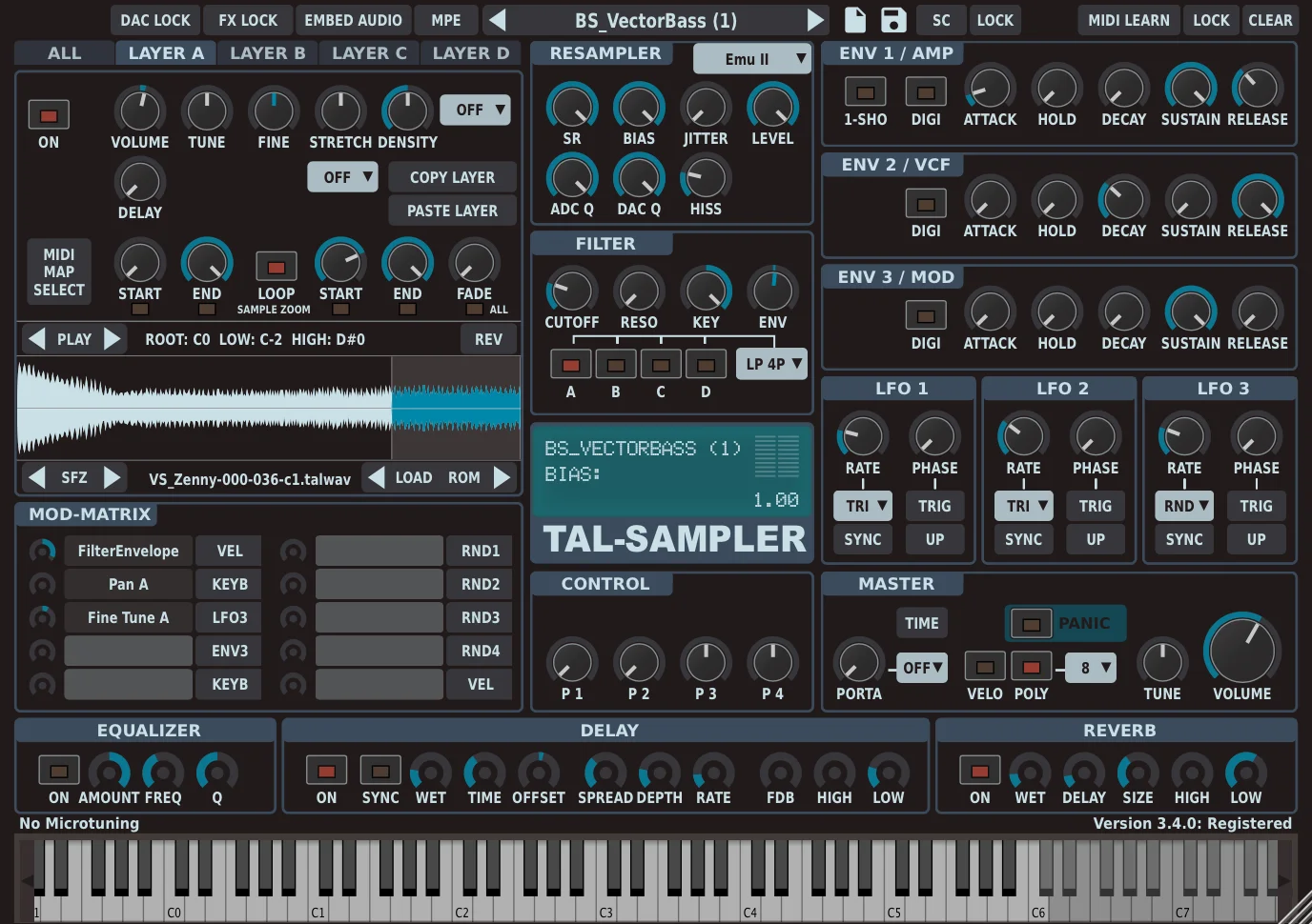 TAL Software TAL-Sampler 软件采样器合成器