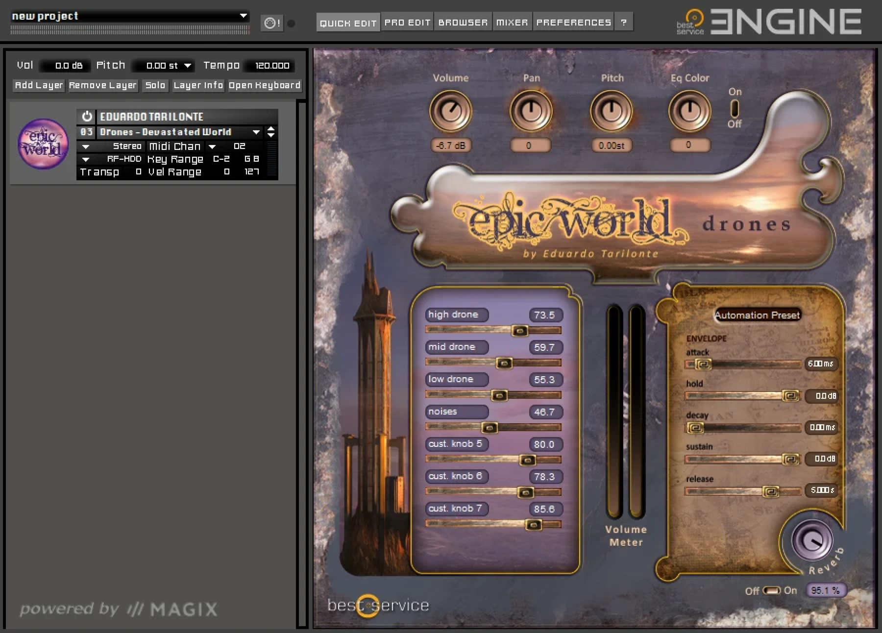 Best Service Epic World 电影化氛围音景
