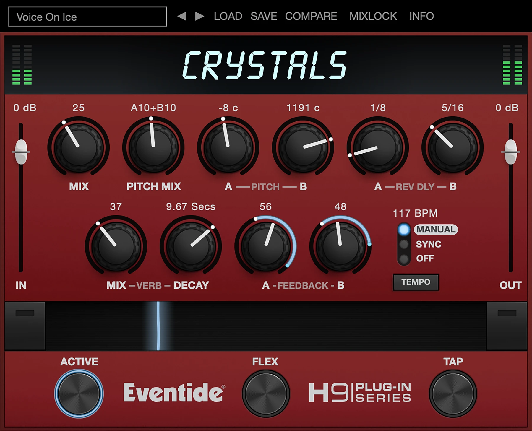 Eventide Crystals 双重反向移调器与混响插件