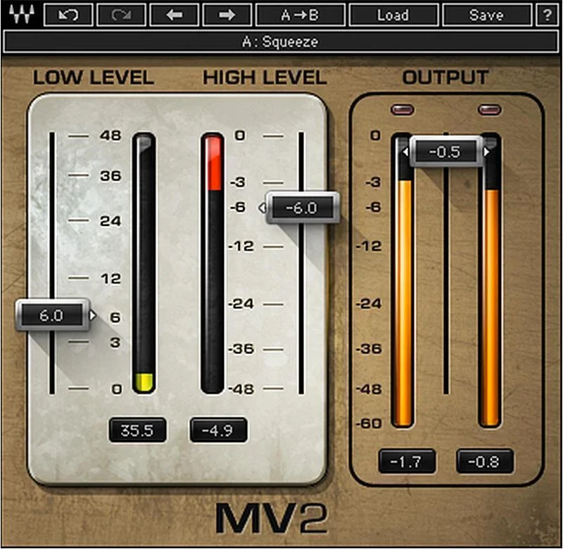 Waves MV2 压缩器插件