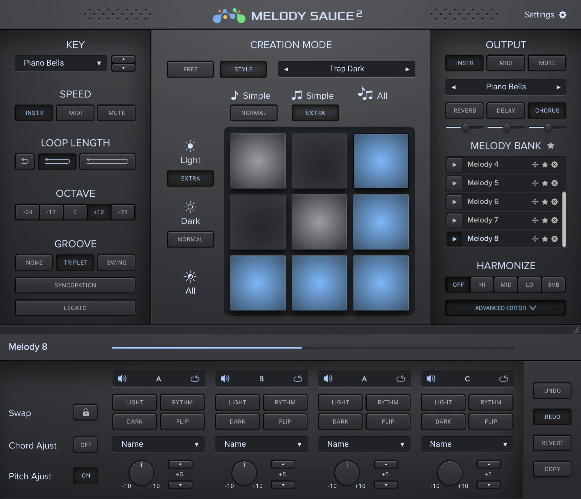 EVAbeat Melody Sauce 2 自动 MIDI 旋律生成器插件