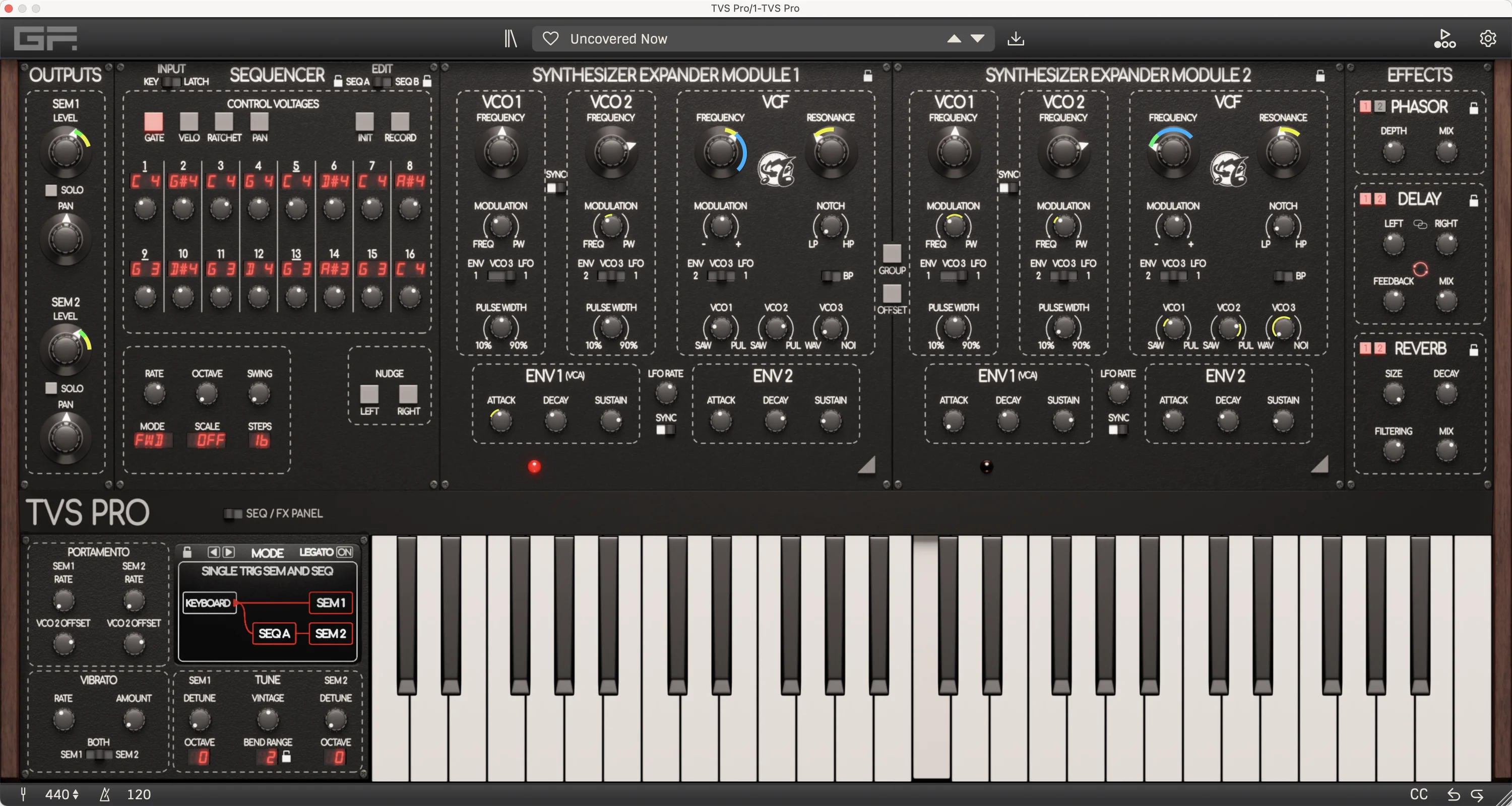 GForce Oberheim TVS Pro 虚拟模拟合成器插件