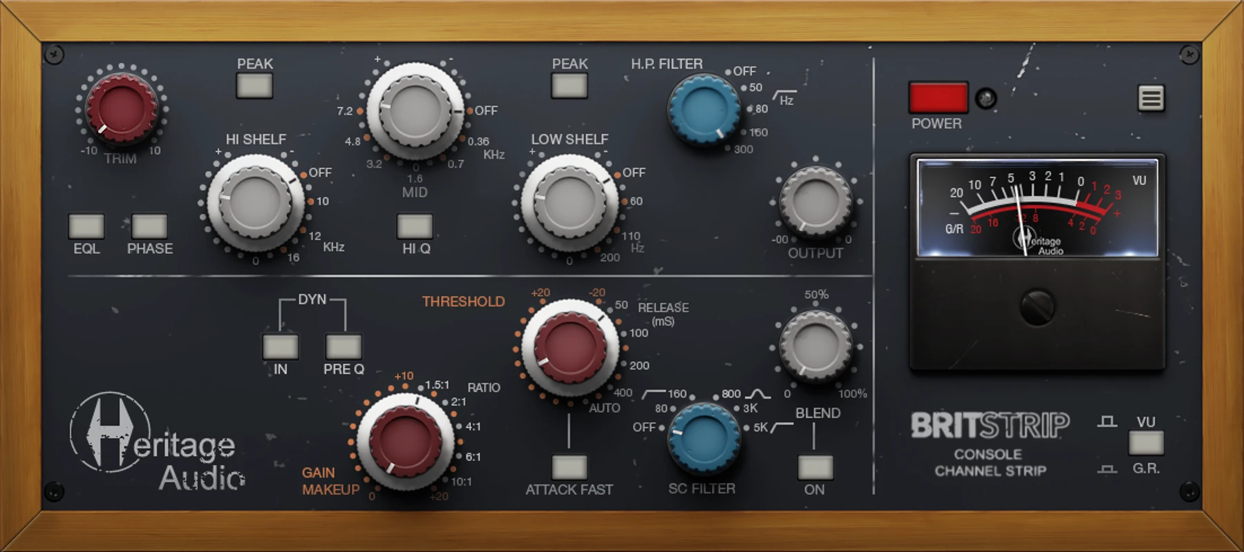 Heritage Audio BritStrip 通道条插件