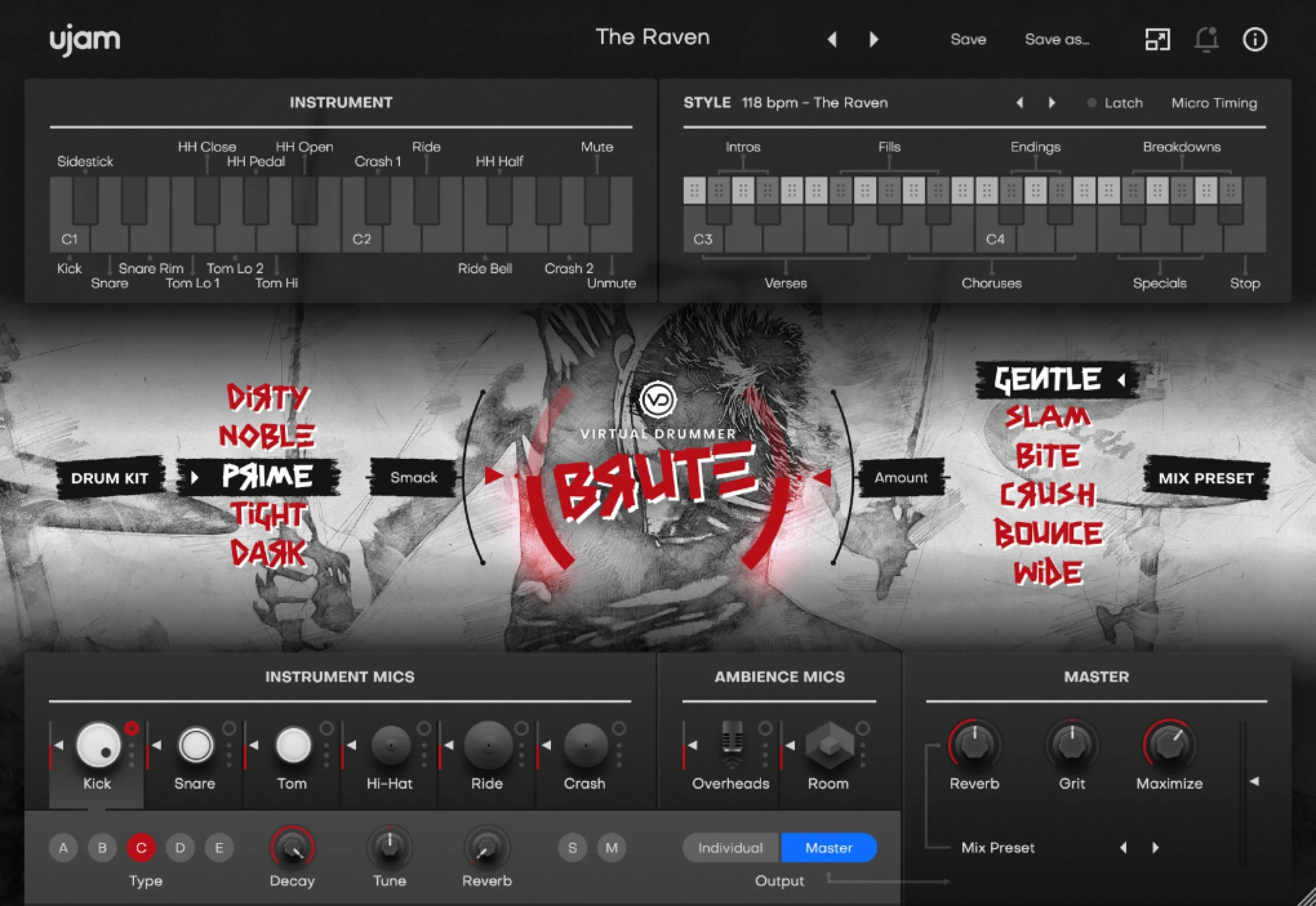 UJAM Virtual Drummer Brute 软件