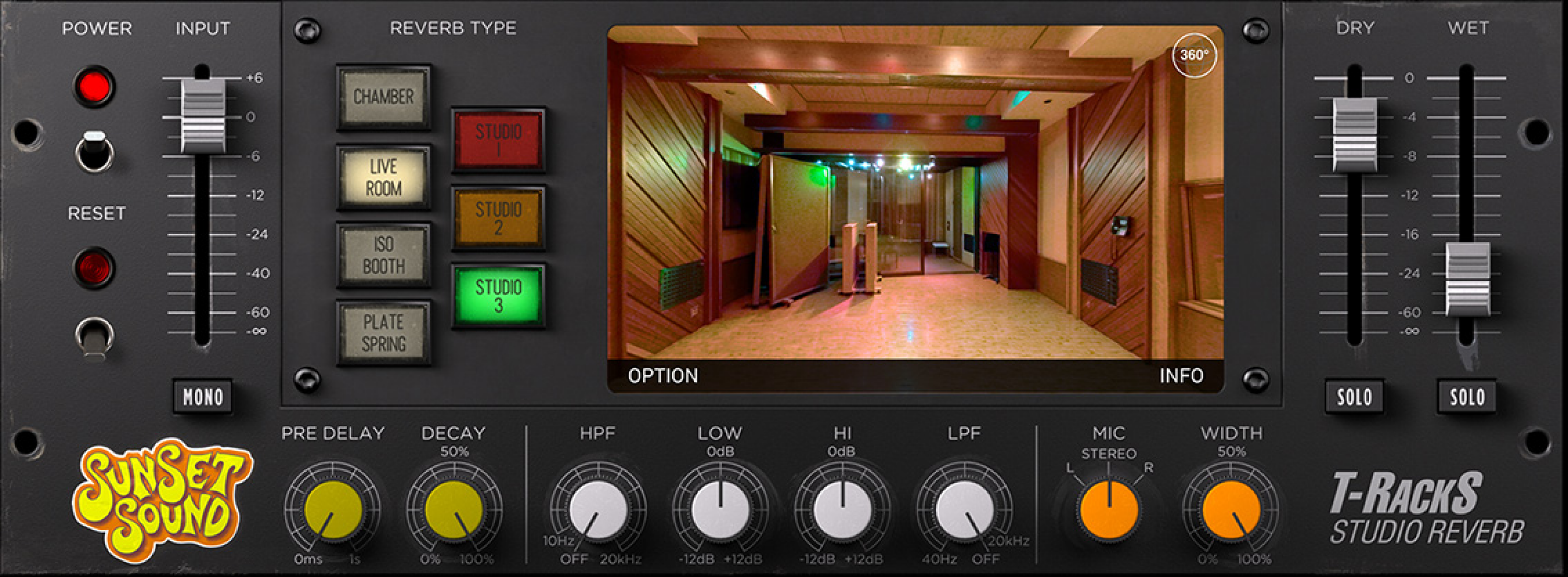 IK Multimedia T-RackS Sunset Sound Studios 混响插件
