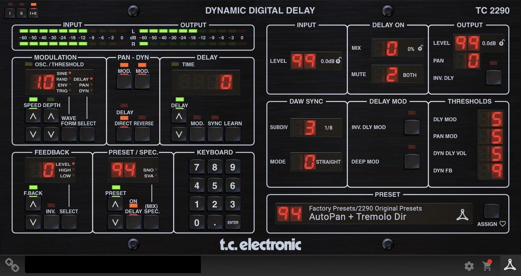 TC Electronic TC2290 动态数字延迟插件