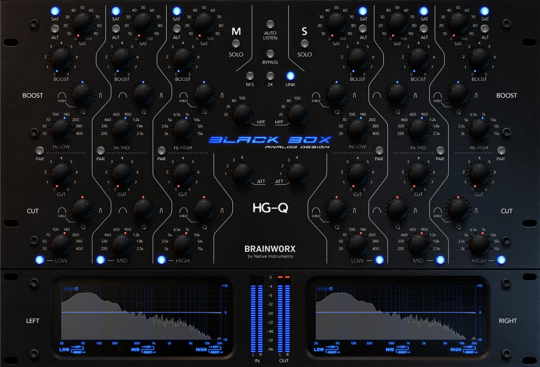 Brainworx Black Box Analog Design HG-Q 均衡器插件