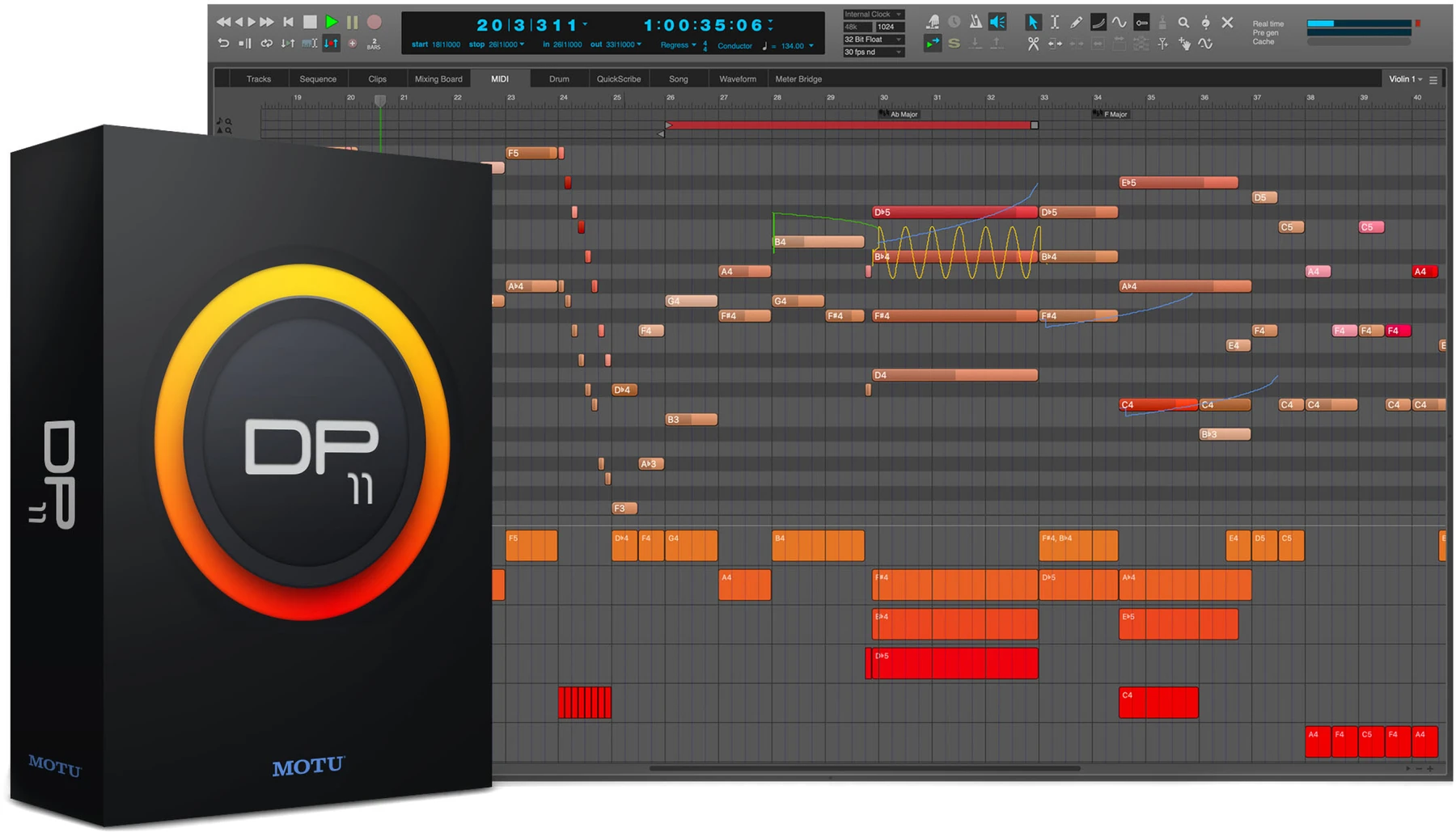 MOTU Digital Performer 11 - 从任意先前版本升级