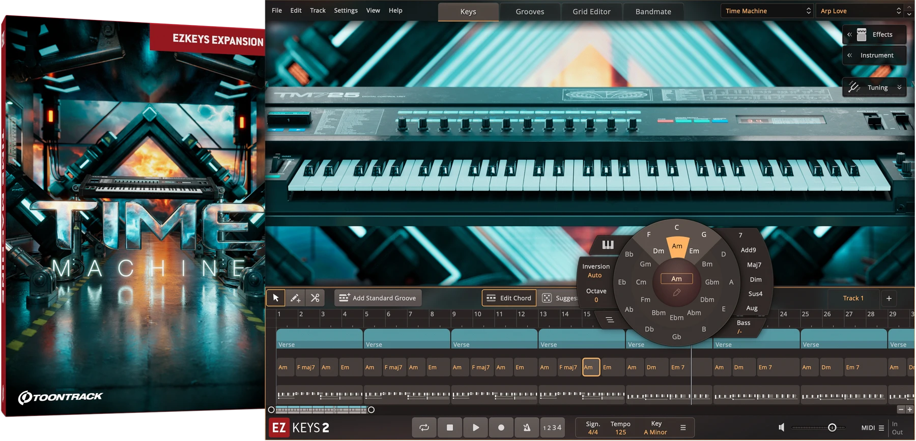 Toontrack Time Machine EKX 音色扩展包（适用于 EZkeys）