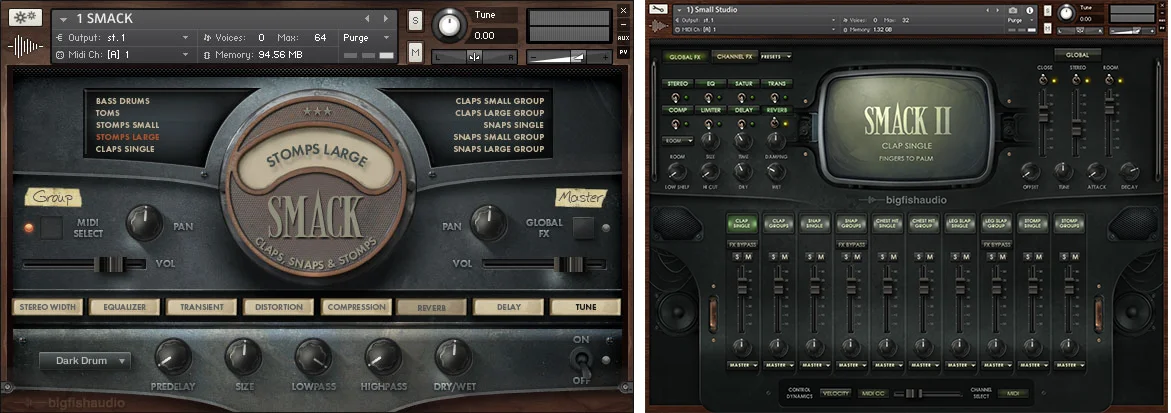 Big Fish Audio Smack 1+2：Claps, Snaps & Stomps 软件乐器套装