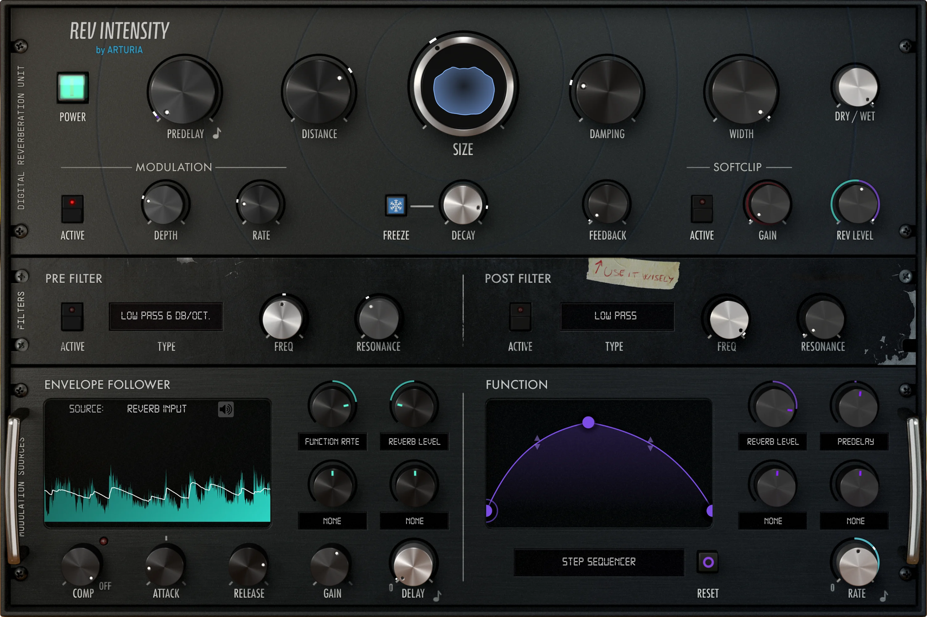 Arturia Intensity Reverb 强度混响插件