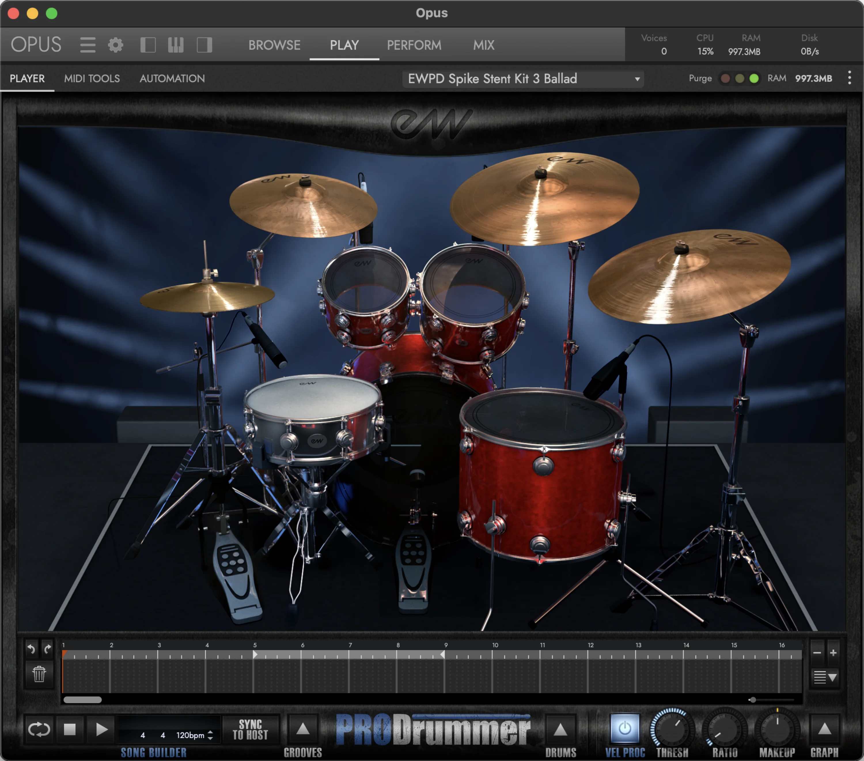 EastWest ProDrummer 第 1 卷和第 2 卷