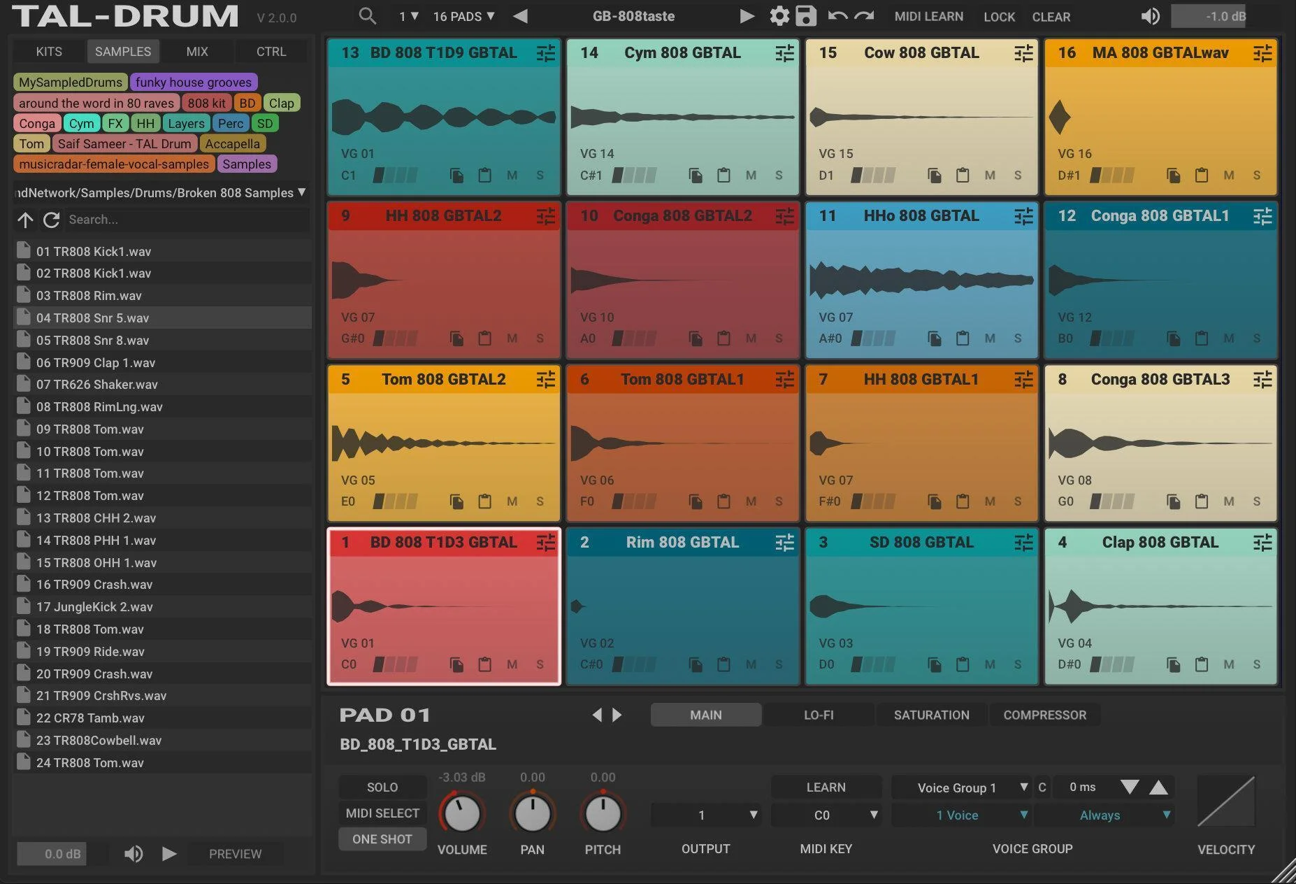 TAL Software TAL-Drum 软件乐器