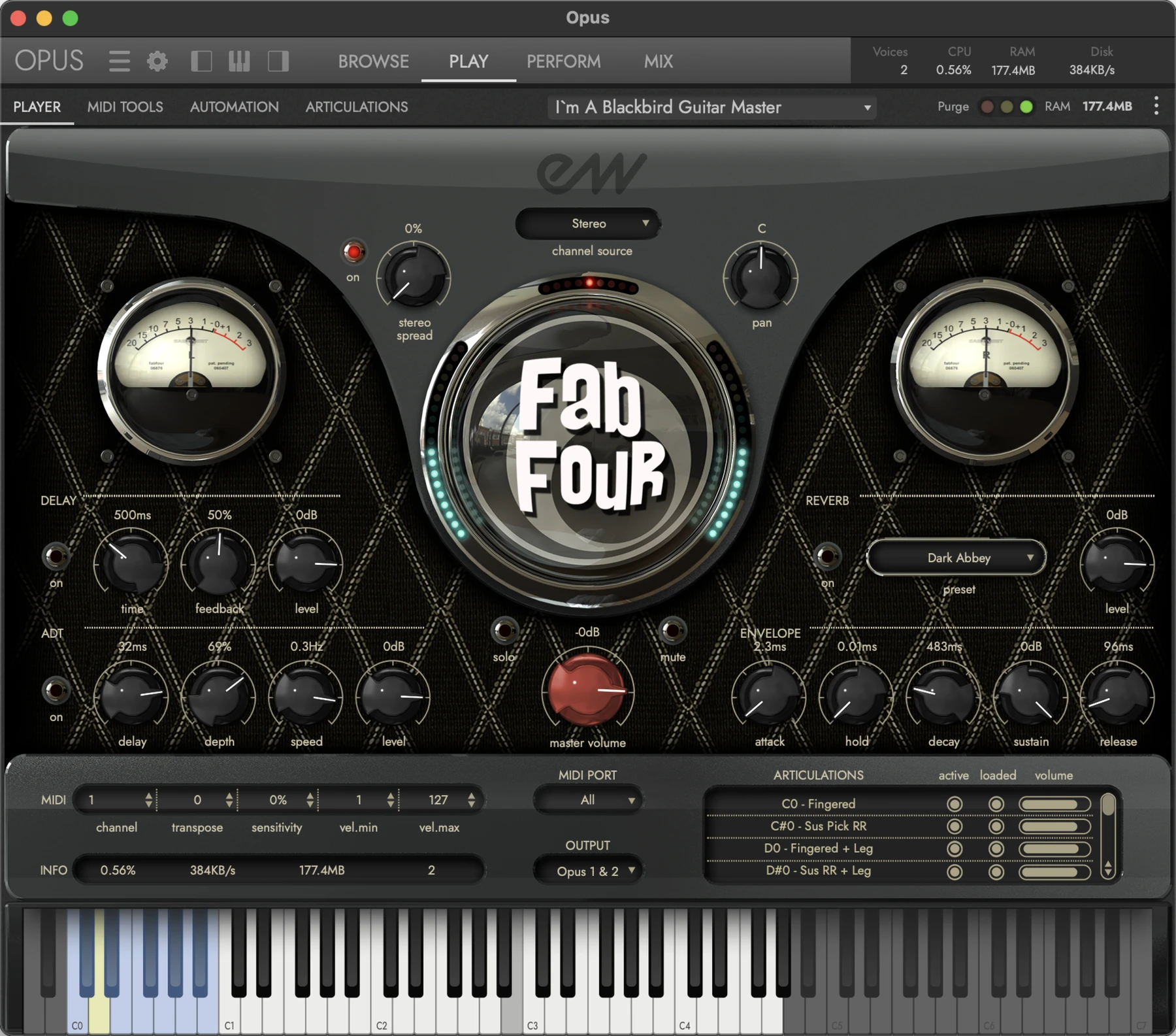 EastWest Fab Four 虚拟乐器软件