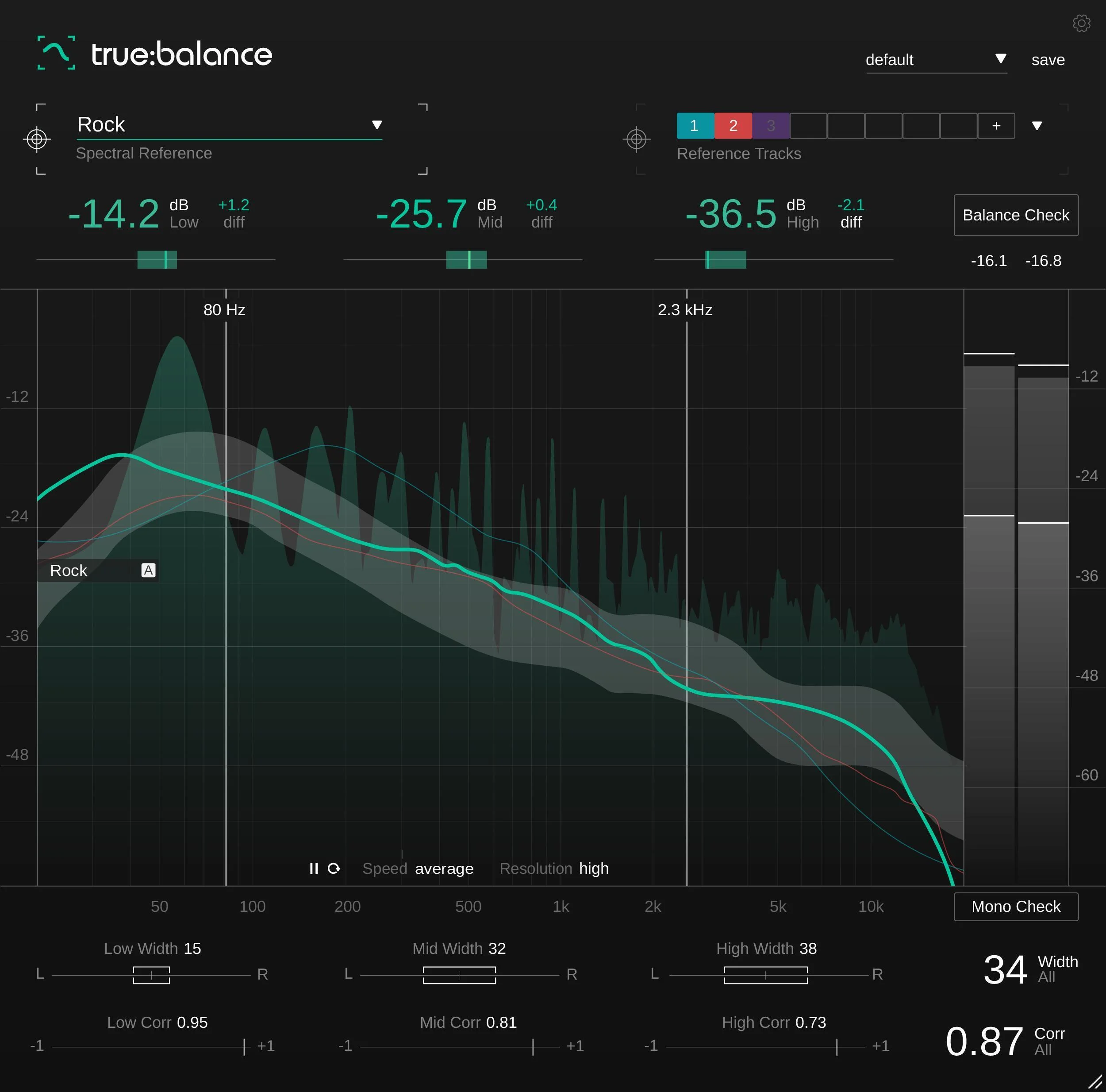 Sonible true:balance 频谱分析器插件