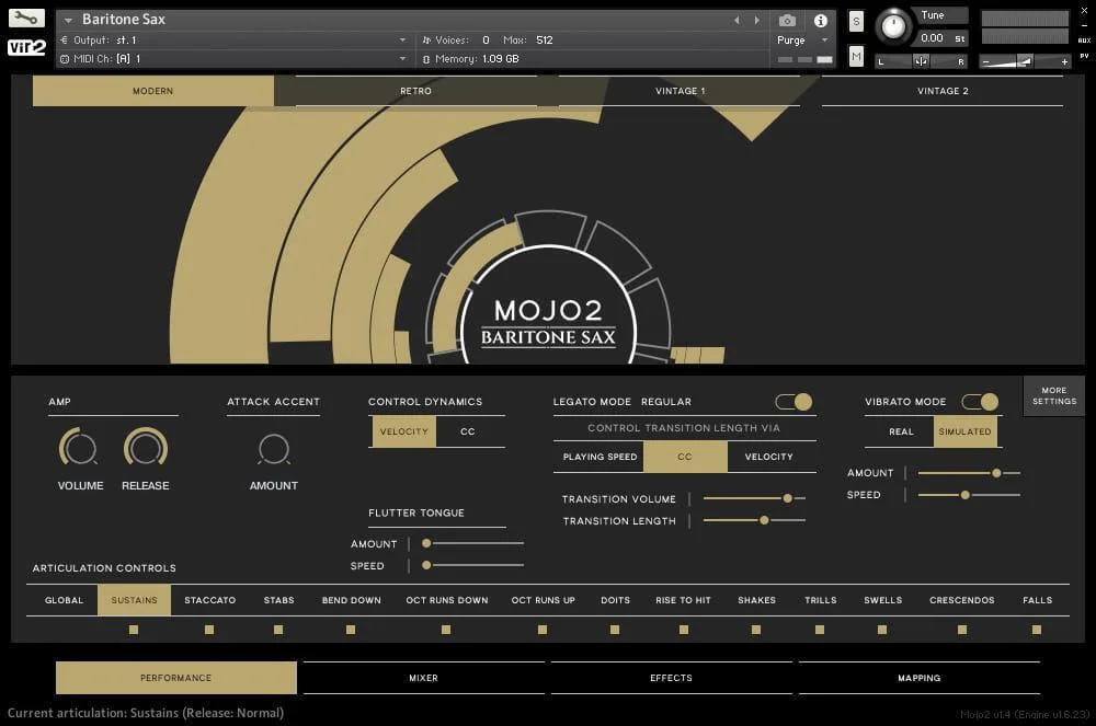 Vir2 MOJO 2 次中音萨克斯虚拟乐器软件