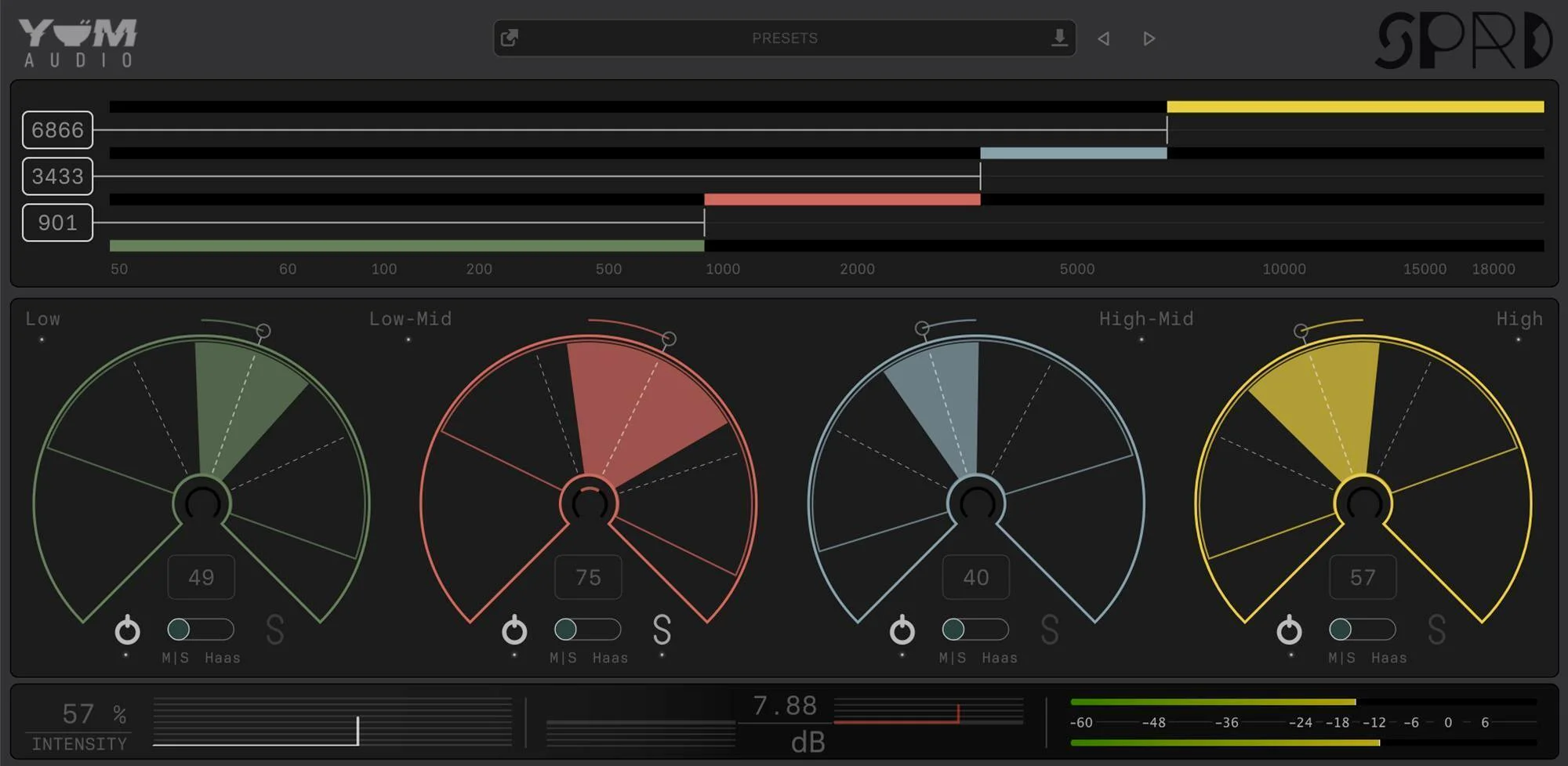 Yum Audio Spread 直观多频段立体声控制器插件