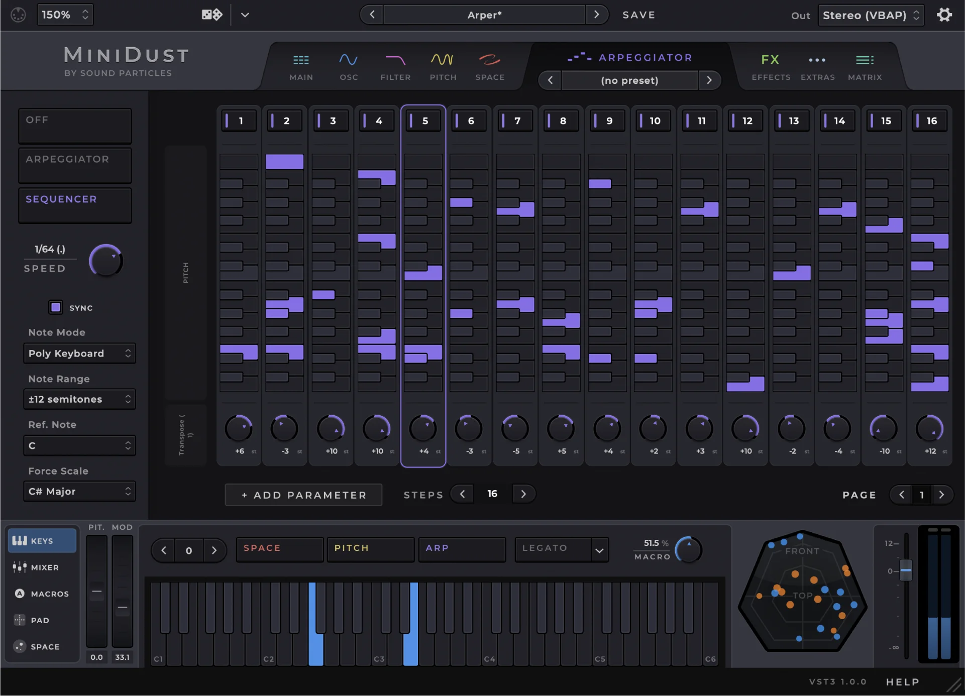 Sound Particles MiniDust 立体声合成器虚拟乐器