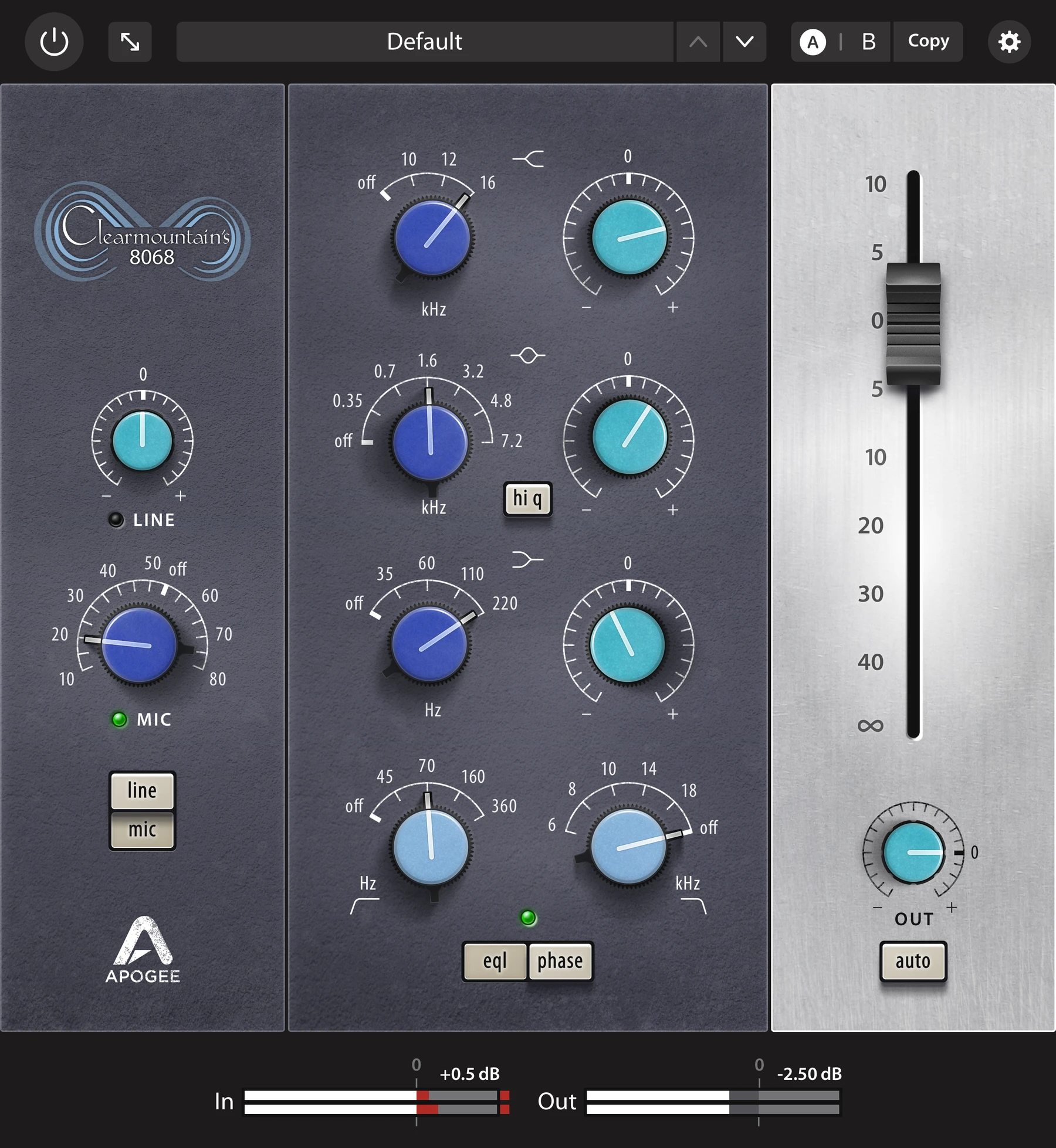 Apogee Clearmountain's 8068 通道条插件