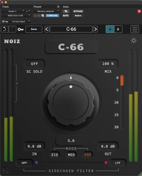 KIT Plugins NOIZ One C-66 压缩器插件
