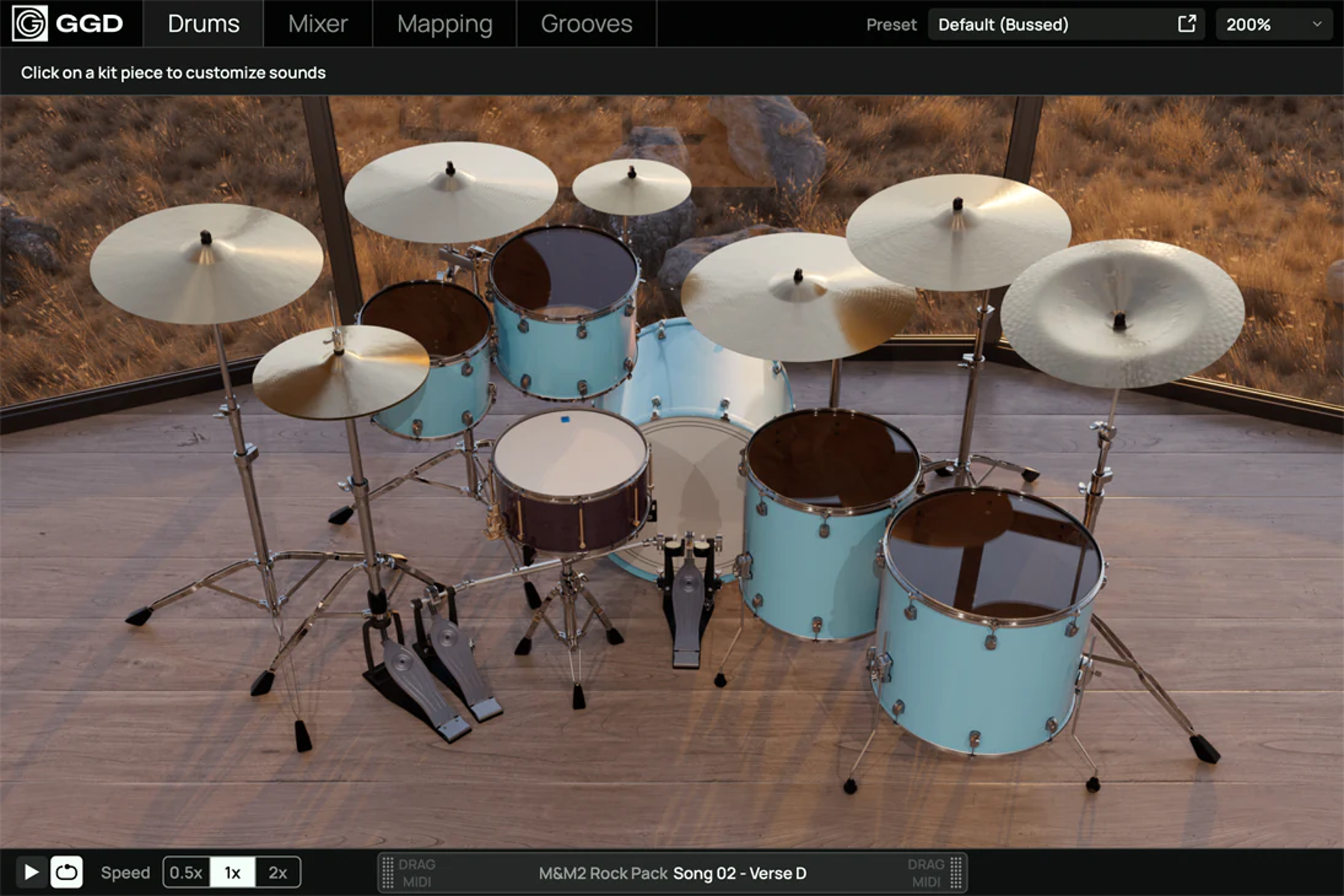 GetGood Drums Modern and Massive 2 虚拟乐器插件