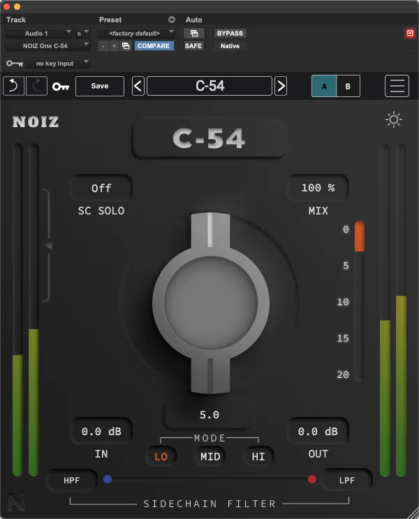 KIT Plugins NOIZ One C-54 压缩器插件