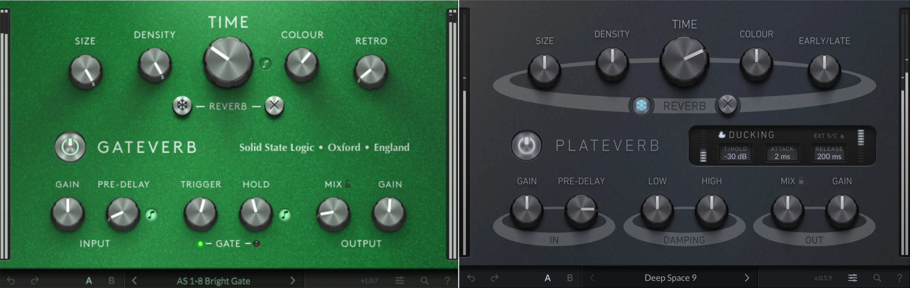 Solid State Logic GateVerb 和 PlateVerb 混响插件套装