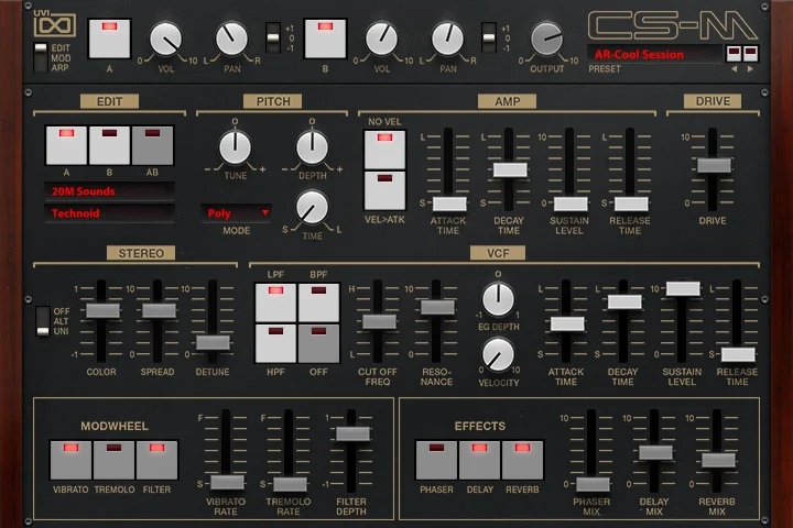 UVI CS-M 模拟合成器软件