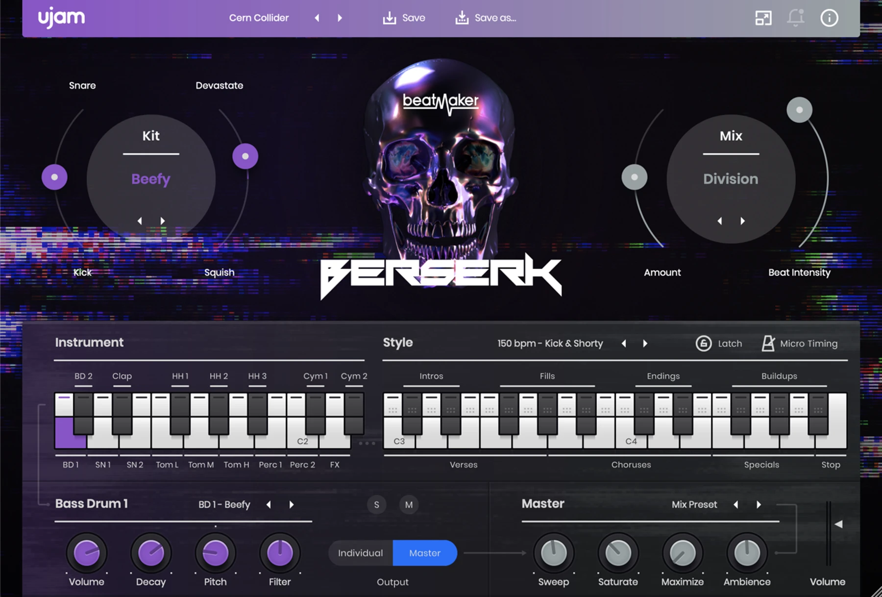UJAM Beatmaker Berserk Dubstep 虚拟鼓机