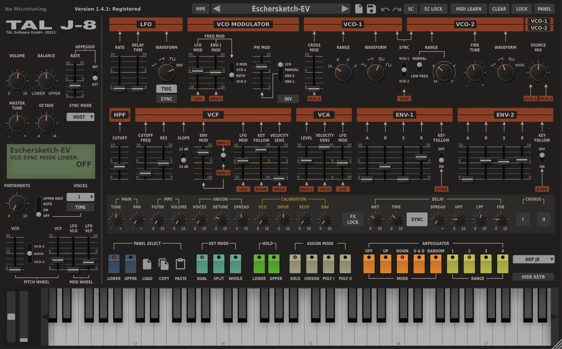 TAL Software TAL-J-8 虚拟模拟合成器插件