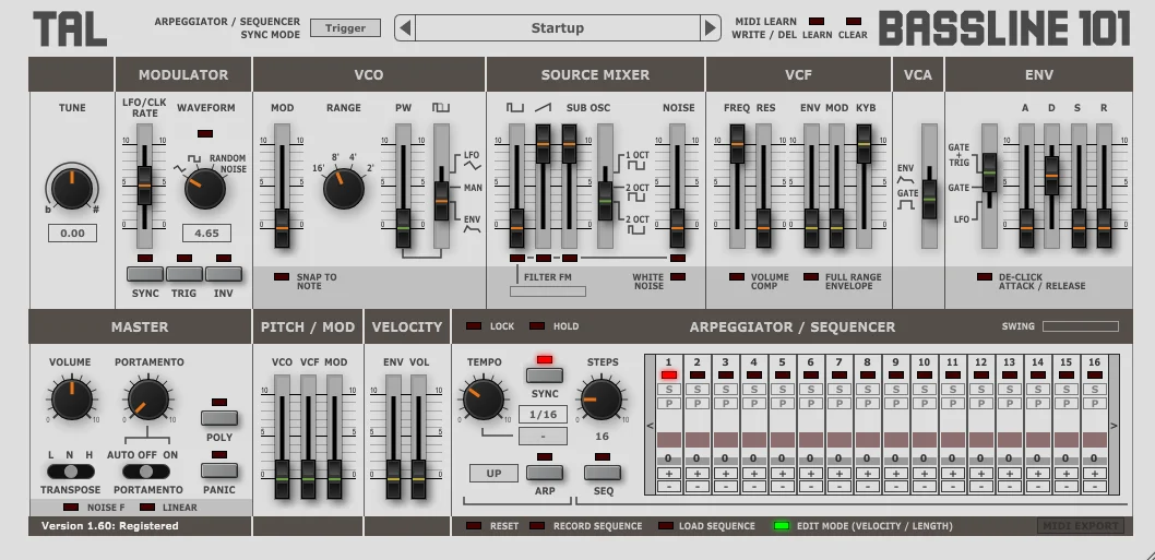 TAL Software TAL-BassLine-101 贝斯软件合成器