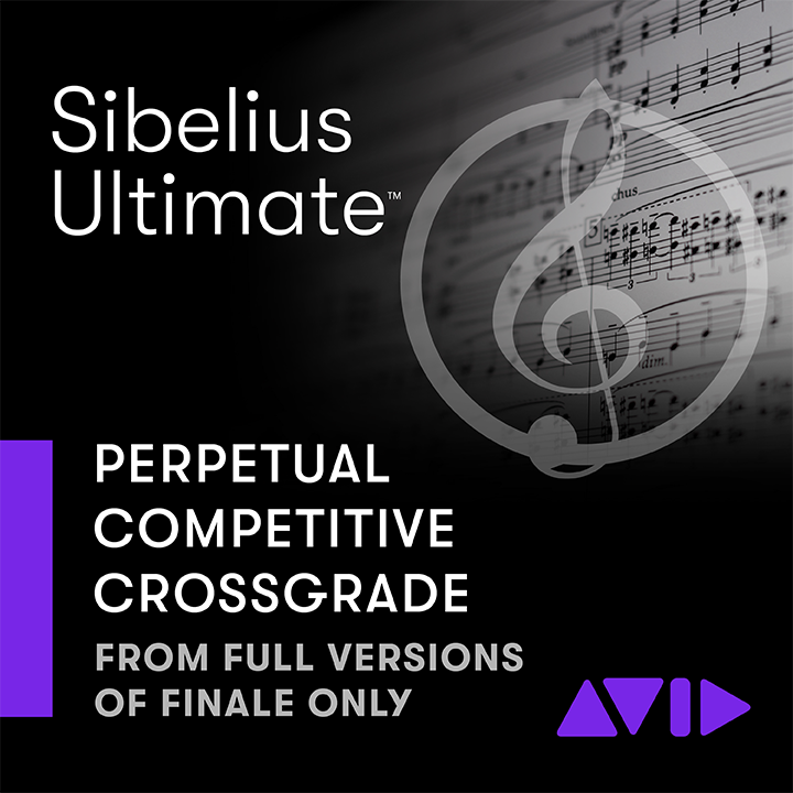 Avid Sibelius Ultimate 永久许可证 - 从 Finale 升级转换