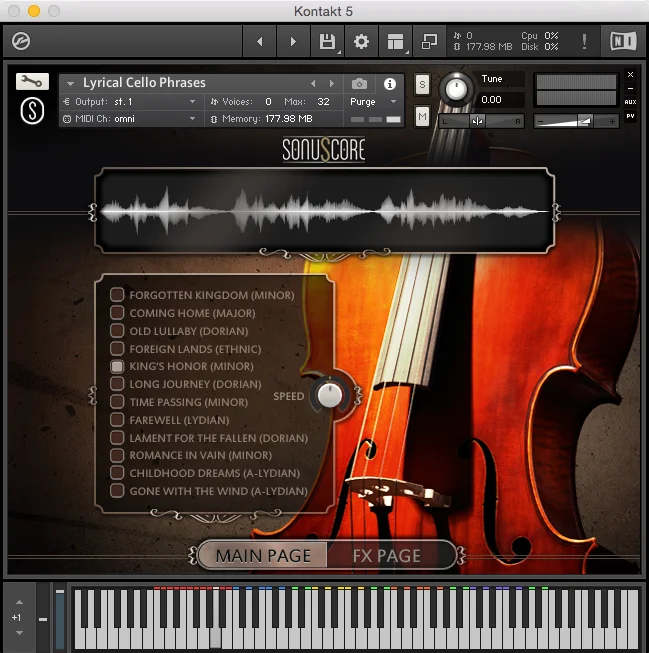 Sonuscore 抒情大提琴乐句 Kontakt 大提琴音色库