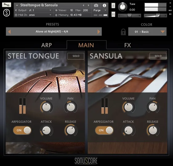 Sonuscore Origins 第1卷：钢舌鼓与桑苏拉琴
