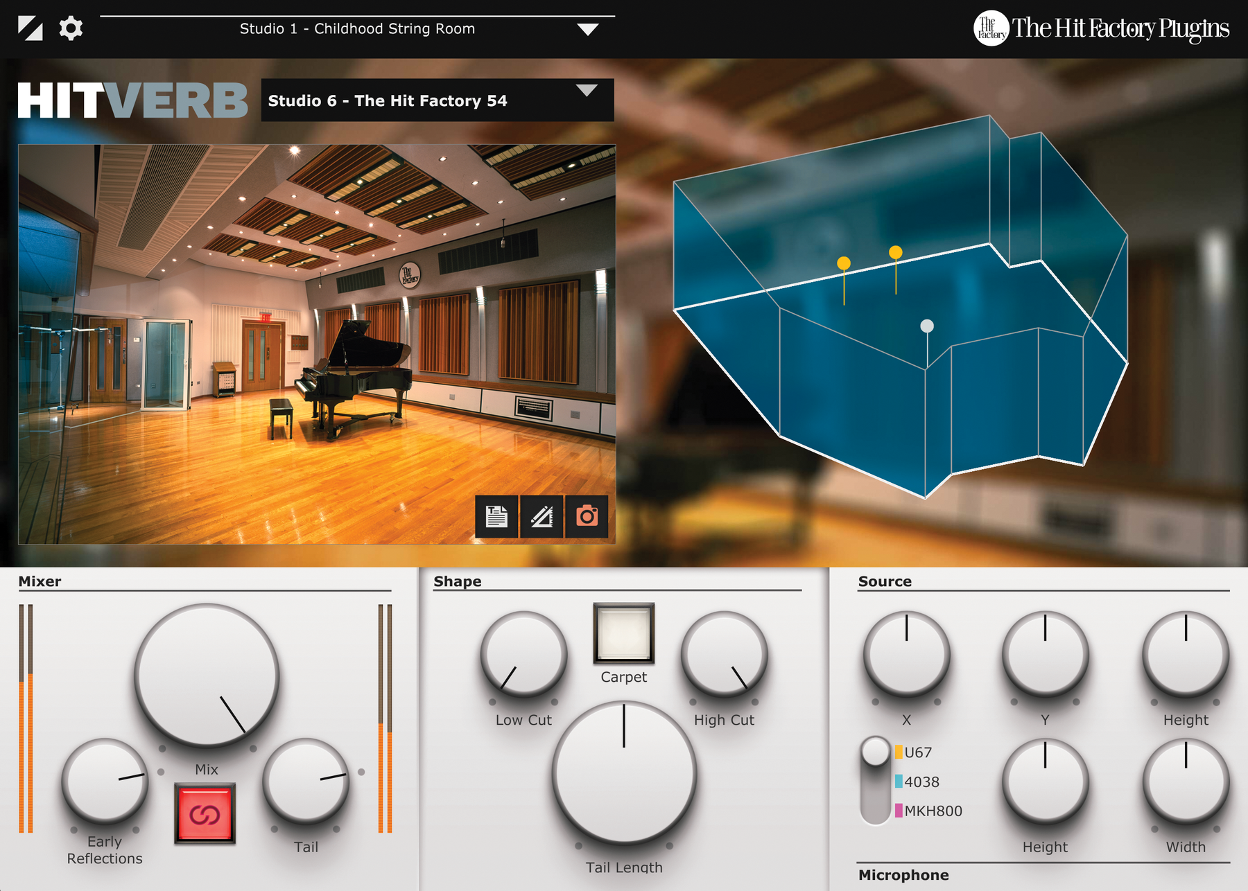 The Hit Factory Plugins HitVerb 混响插件