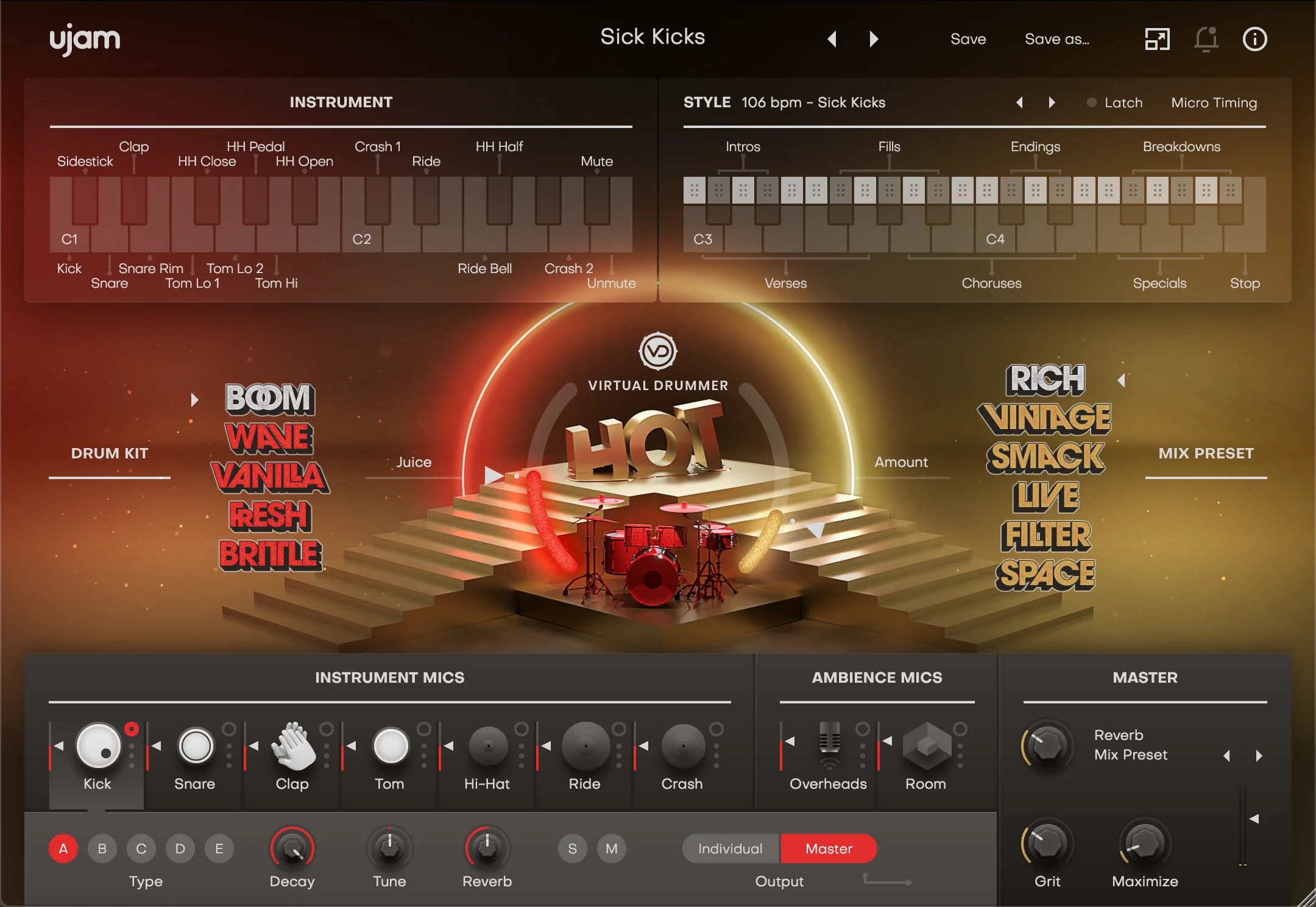 UJAM Virtual Drummer Hot 节拍创作软件