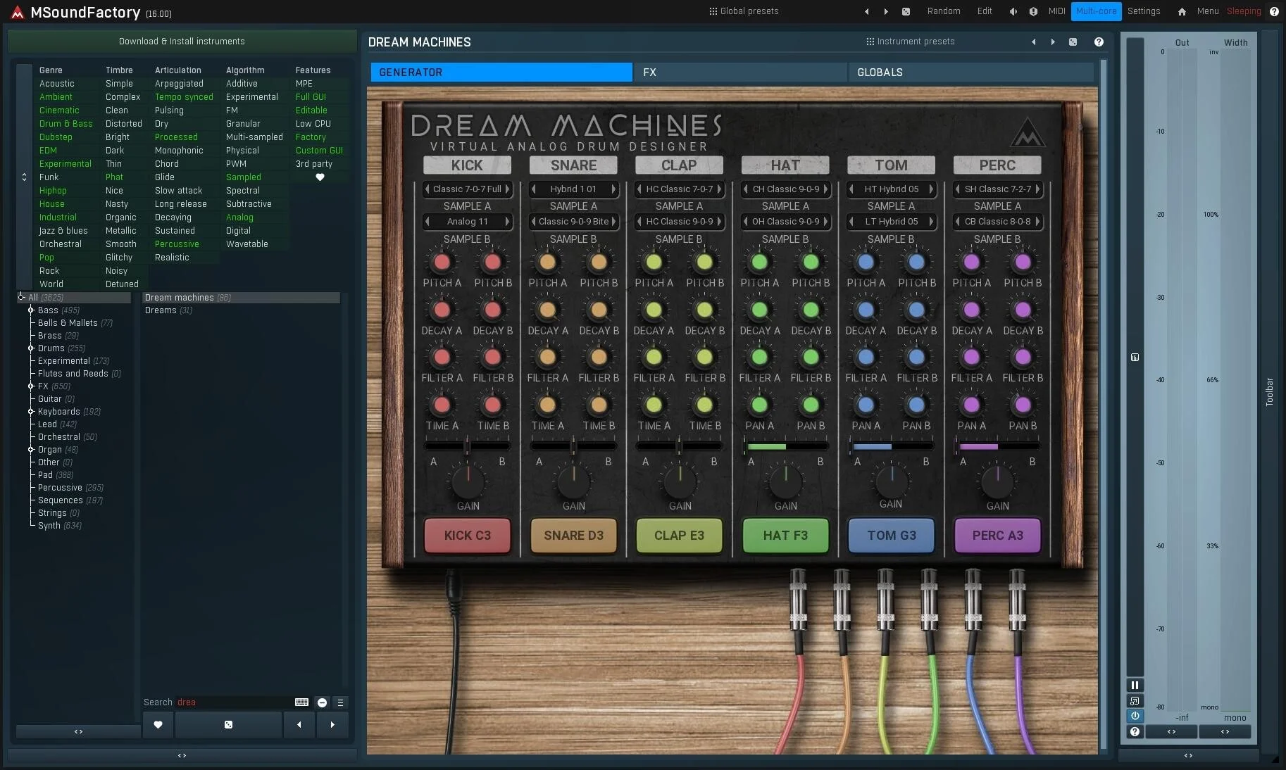 MeldaProduction DreamMachines 鼓机采样库