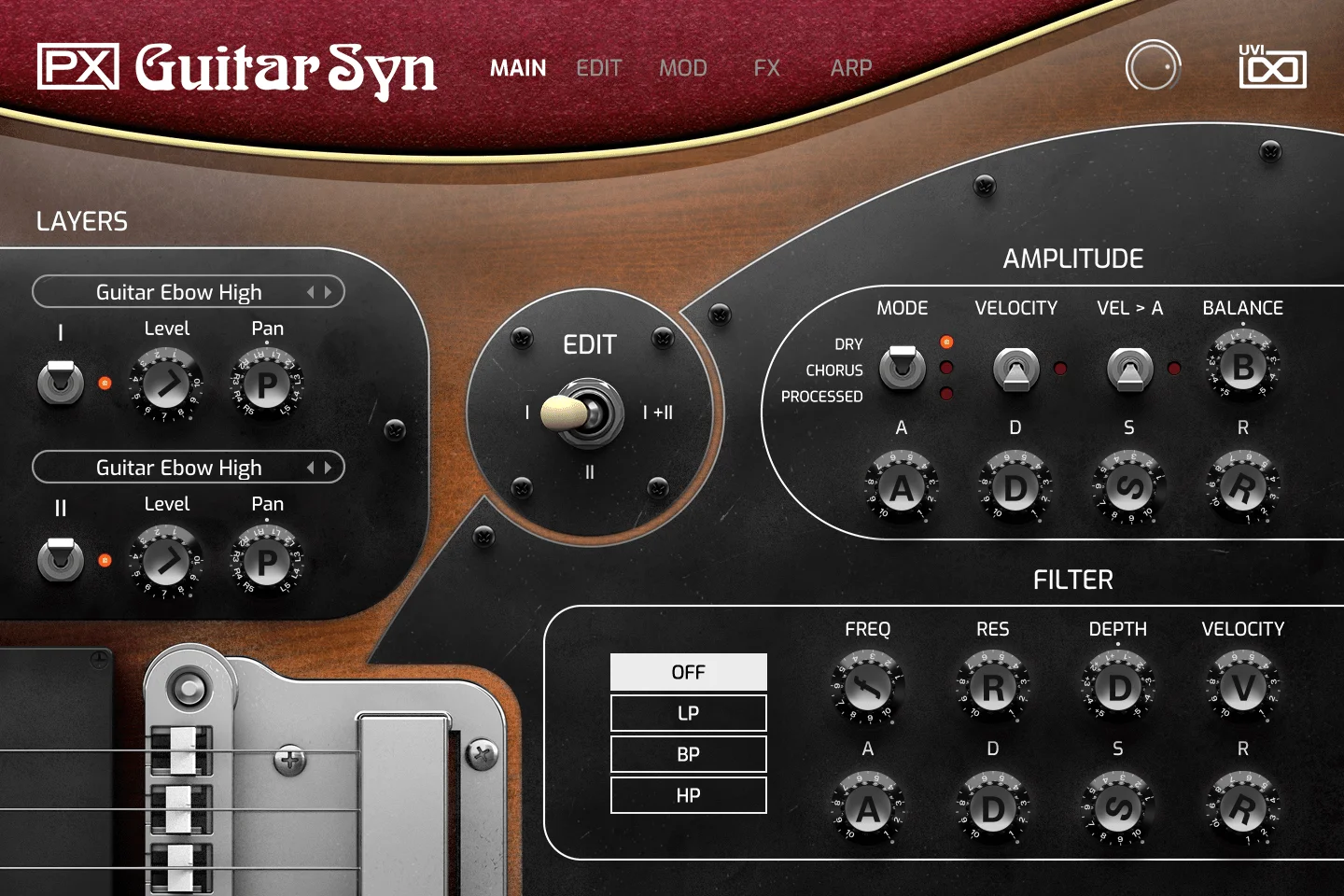UVI PX Guitar Syn 合成器软件