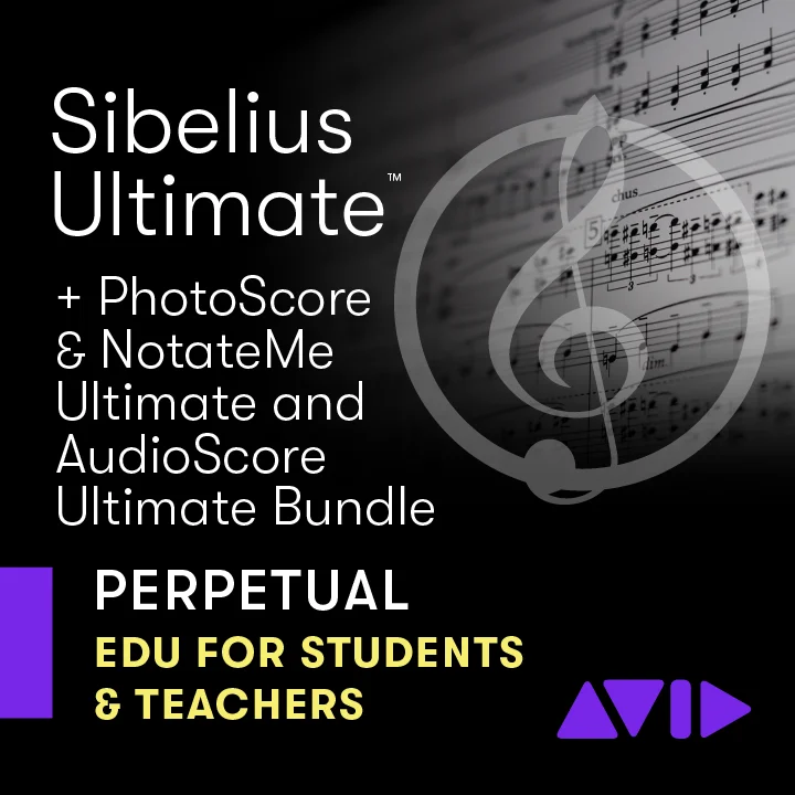 Avid Sibelius Ultimate 学术版，含 PhotoScore、NotateMe 和 AudioScore Ultimate