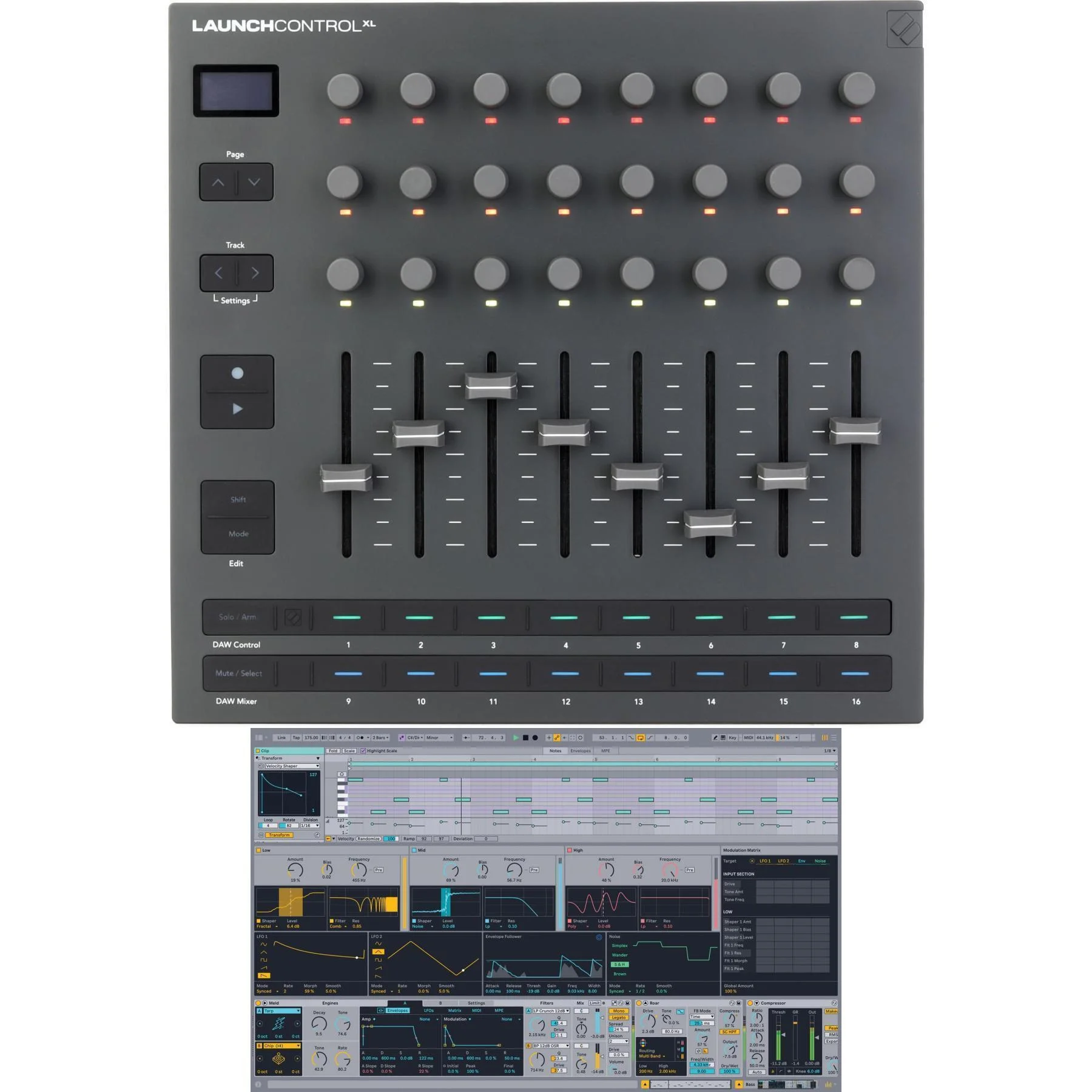 Novation Launch Control XL 3 MIDI 控制台，附 Ableton Live 12 Standard