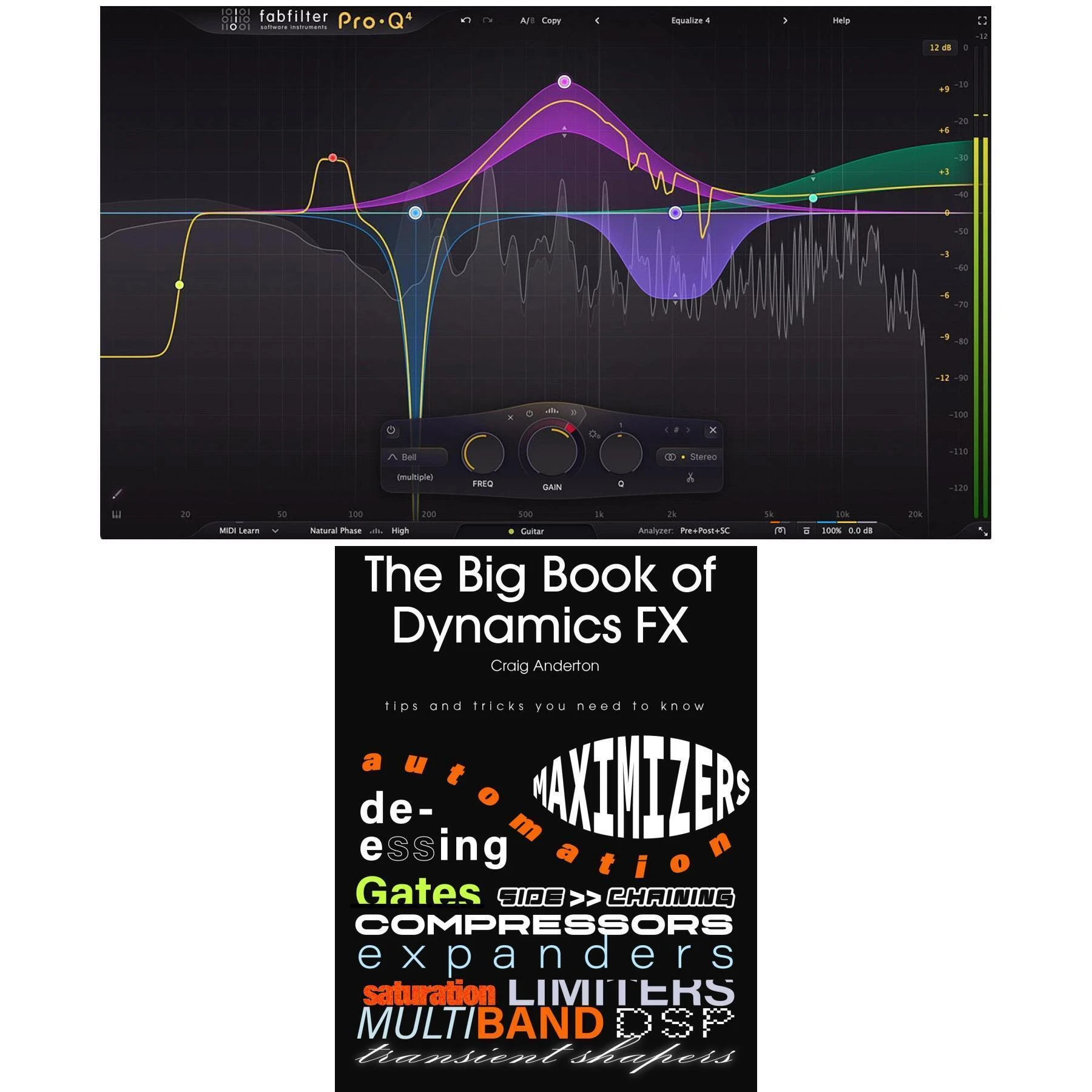 FabFilter Pro-Q 4 EQ 与滤波器插件，附赠《动态处理大全》电子书
