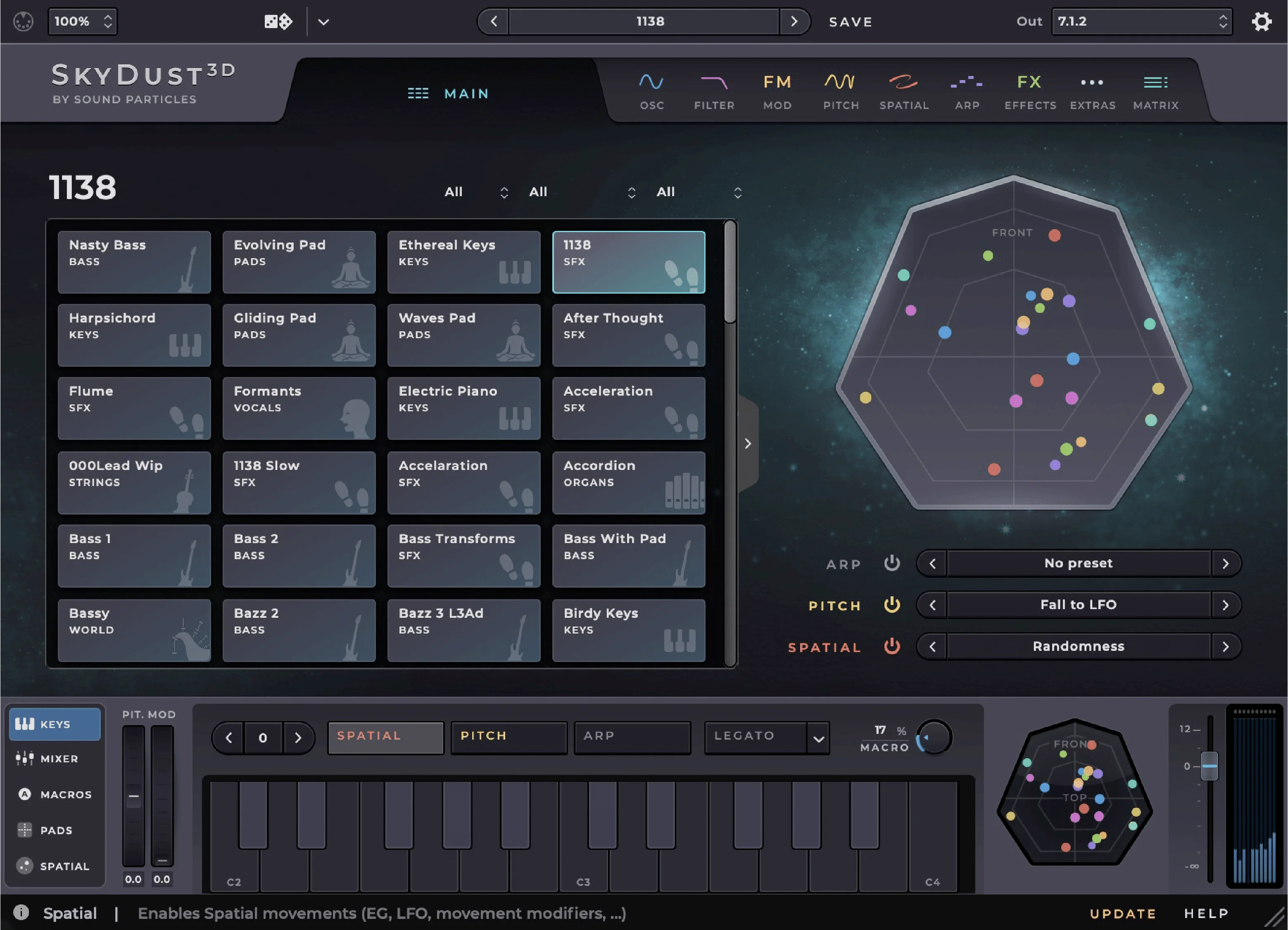 Sound Particles SkyDust 3D 虚拟乐器插件