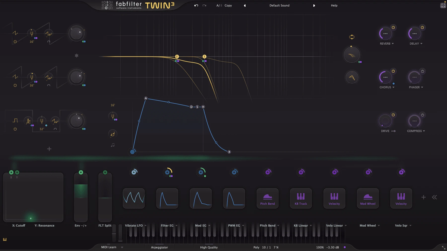 FabFilter Twin 3 合成器插件