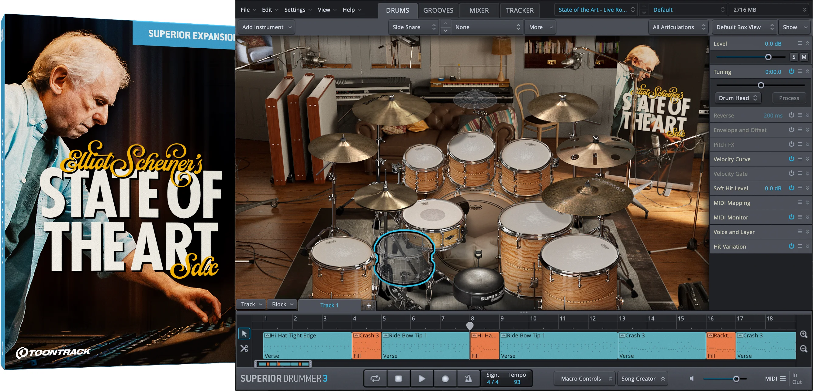 Toontrack Elliot Scheiner's State of the Art SDX 音色扩展包