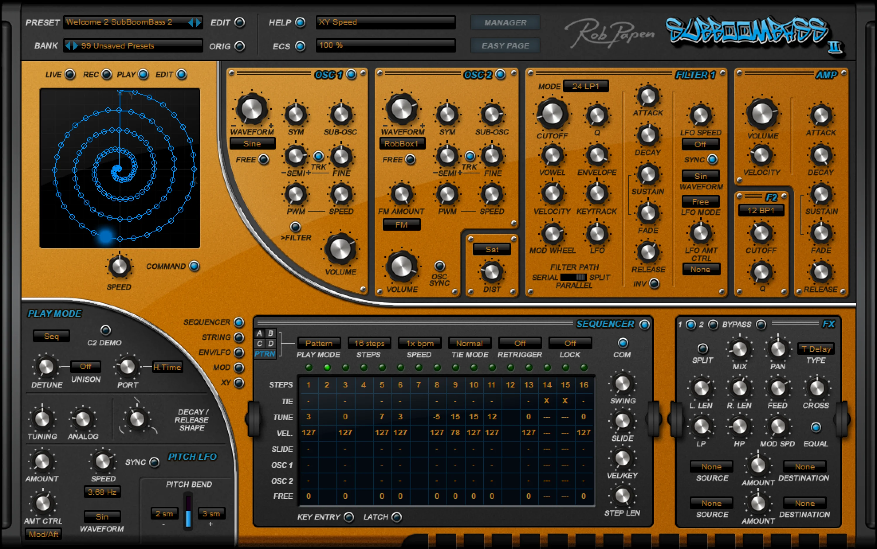 Rob Papen SubBoomBass II 虚拟贝斯线合成器
