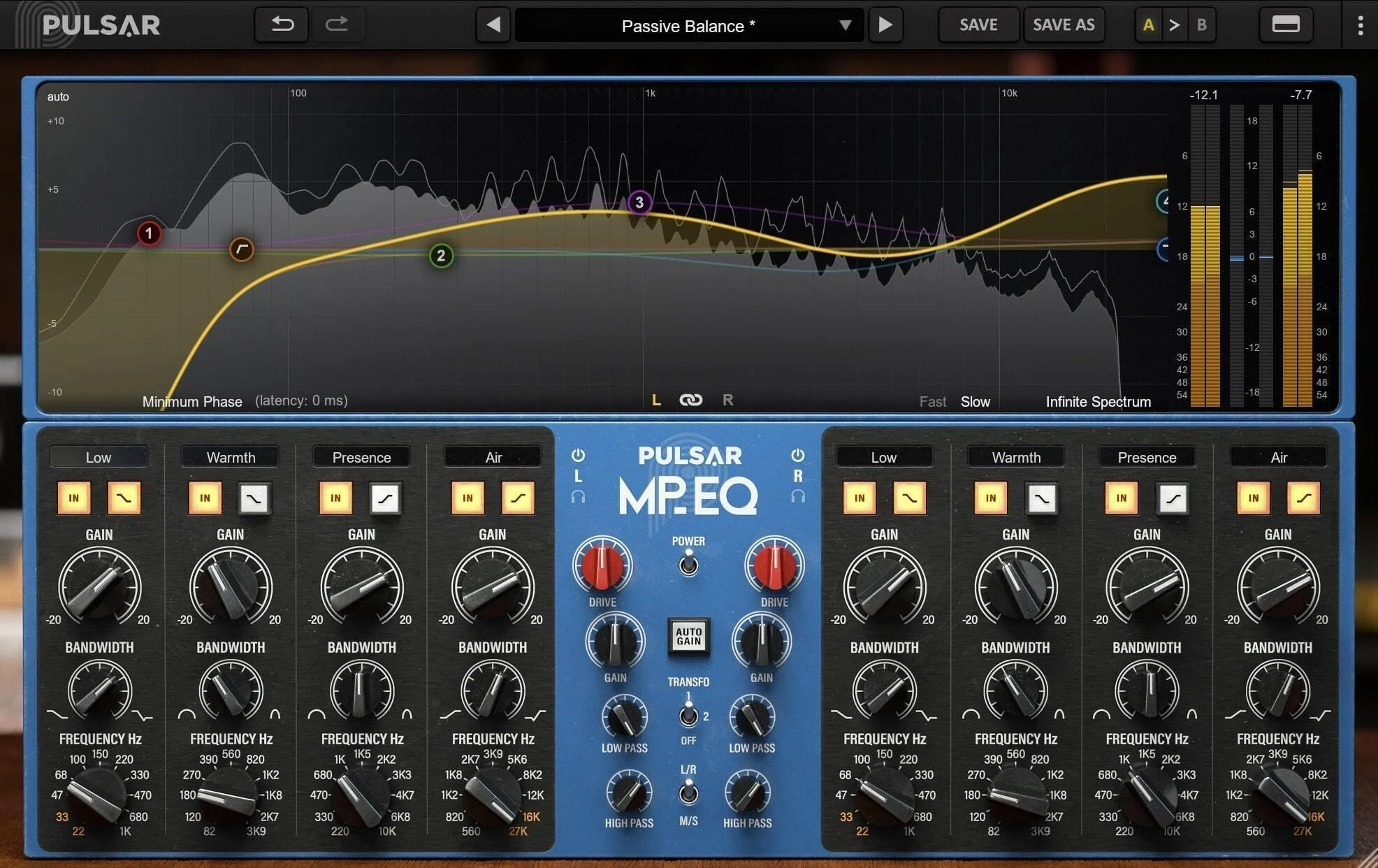Pulsar Audio MP-EQ 无源均衡器插件