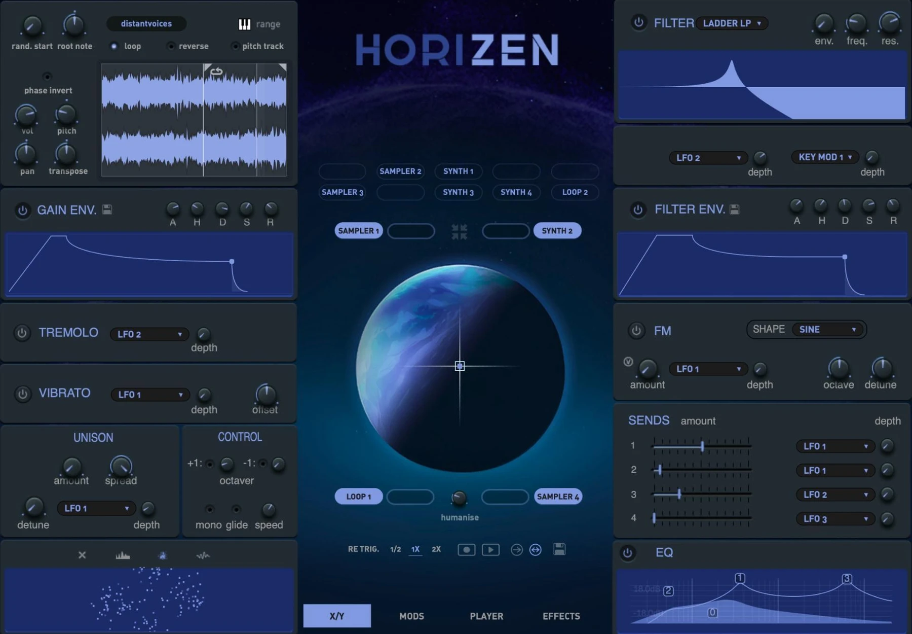 Tracktion HoriZEN 合成器插件