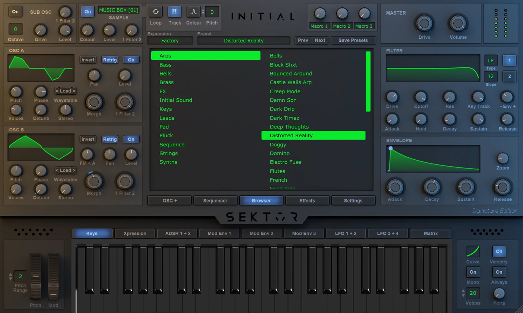 Initial Audio Sektor 波表合成器插件