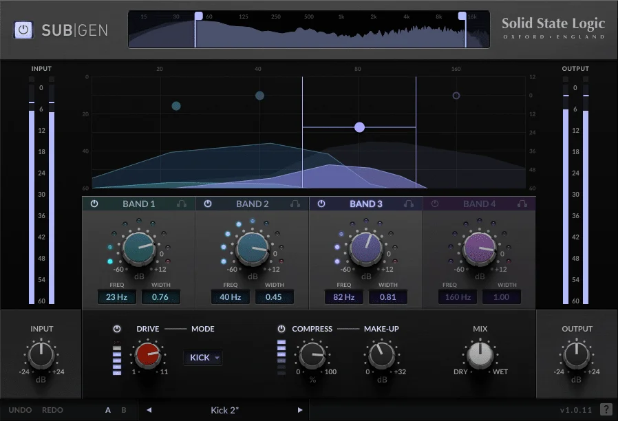 Solid State Logic SubGen 次低频谐波生成器插件